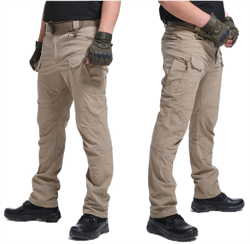 Mens Cargo Pants Tactical Waterproof Work Outdoor Hiking Combat Trousers USA