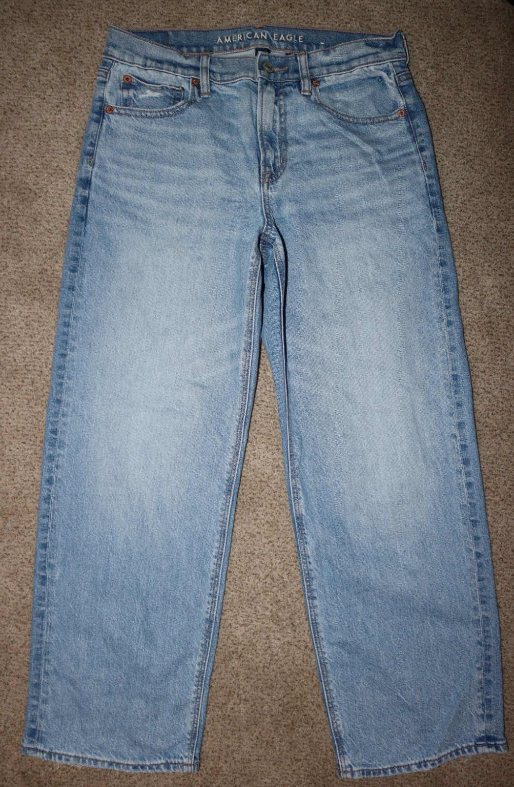 American Eagle Medium Wash Strigid Stovepipe Jeans Women’s Size 2 Short