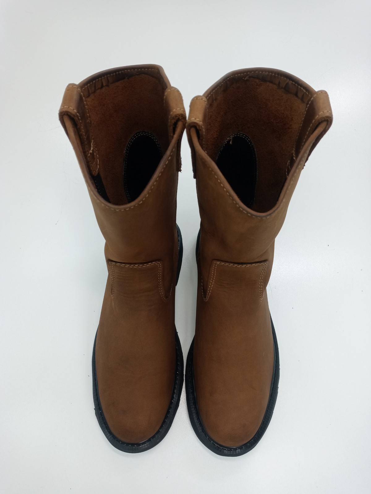 Wolverine Wellington Work Boots Men’s Brown Leather Slip On Size 9.5M