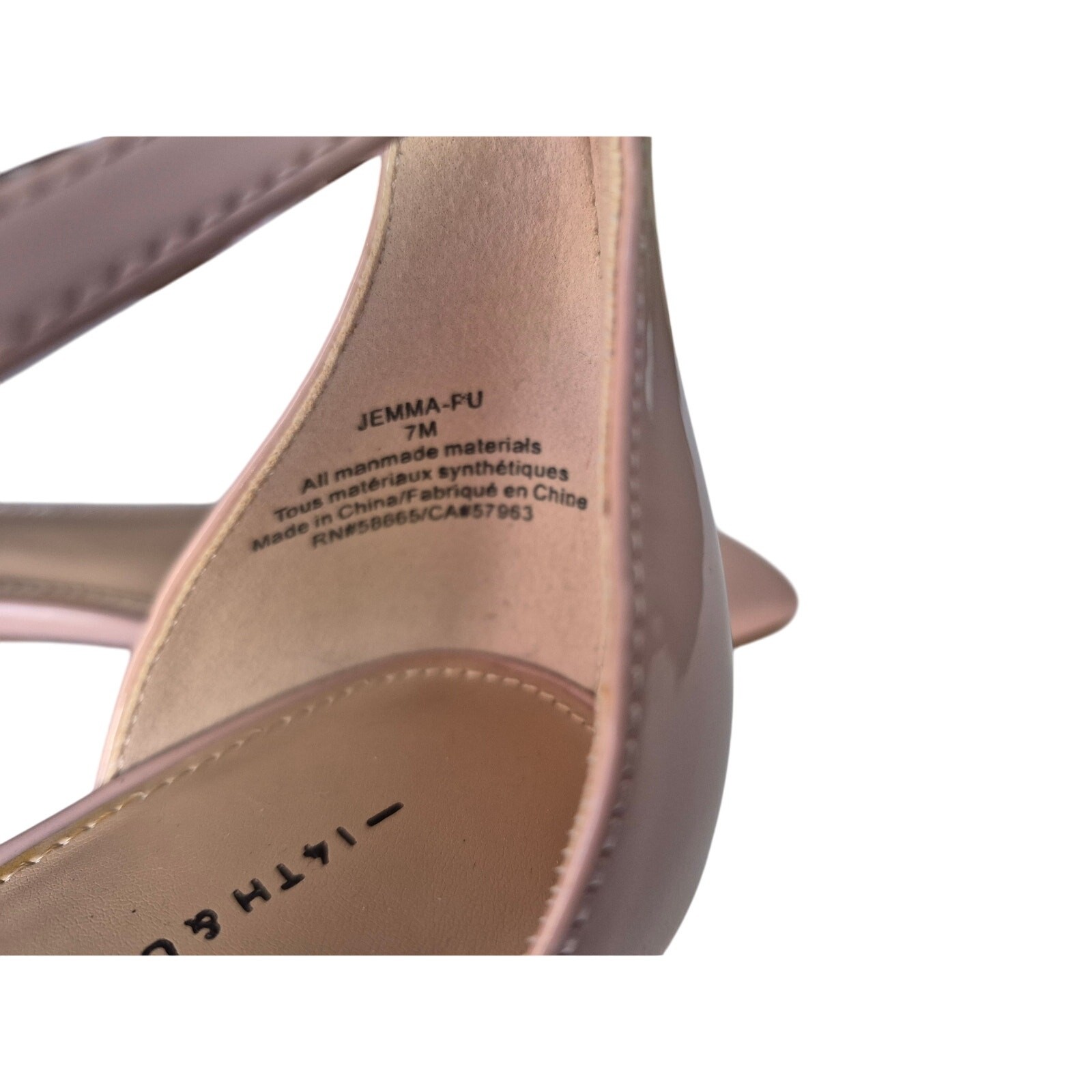 14th and Union Jemma Strappy Sandals US 7 Medium Nude