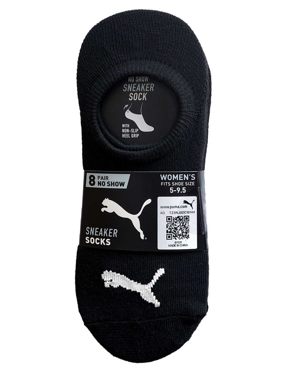 PUMA Ladies no show Sneaker Liner Socks , 8-Pack ( Multicolor)