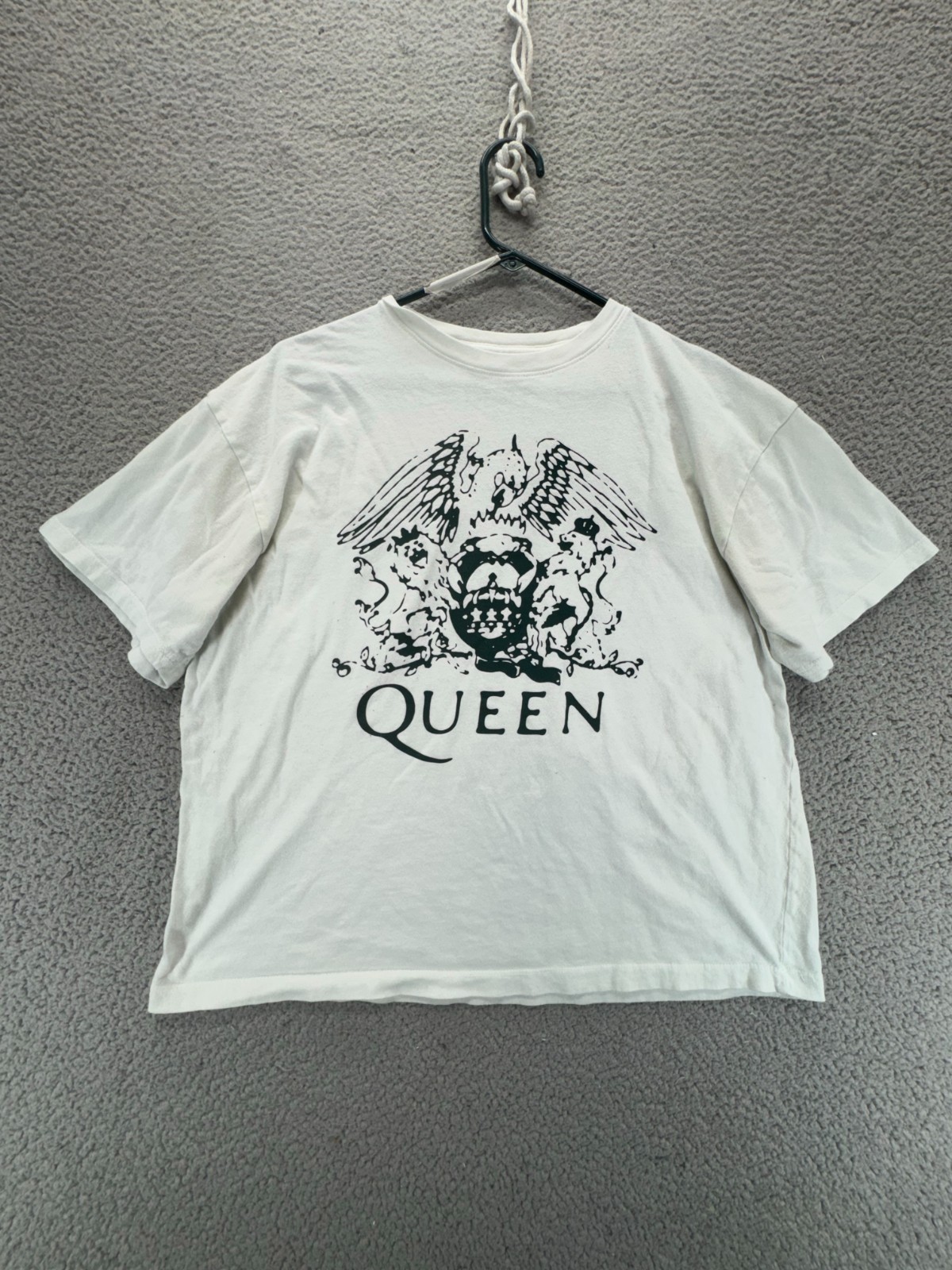 QUEEN Official Merch Mens Graphic Cotton Freddie Mercury Shirt White Size M