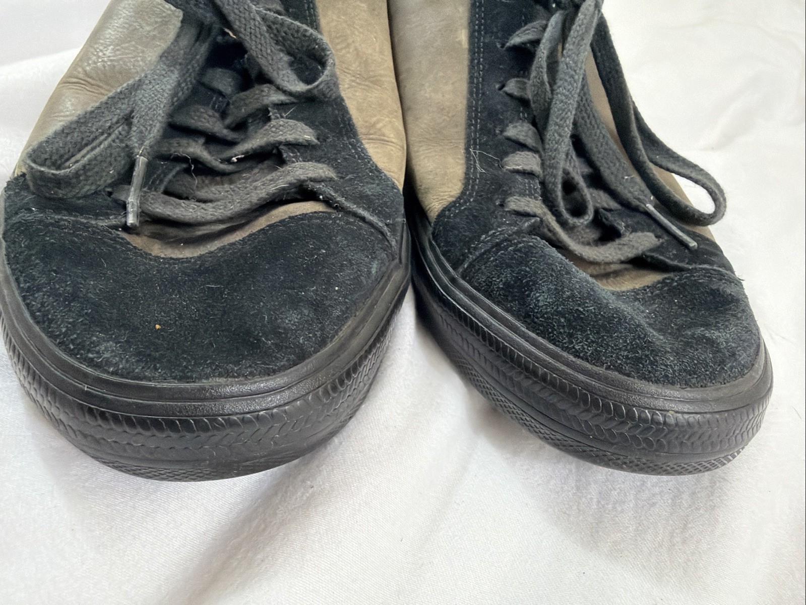 Teva Roller Leather Skate Sneakers Mens Size 10 EUR 43 Suede Black Brown