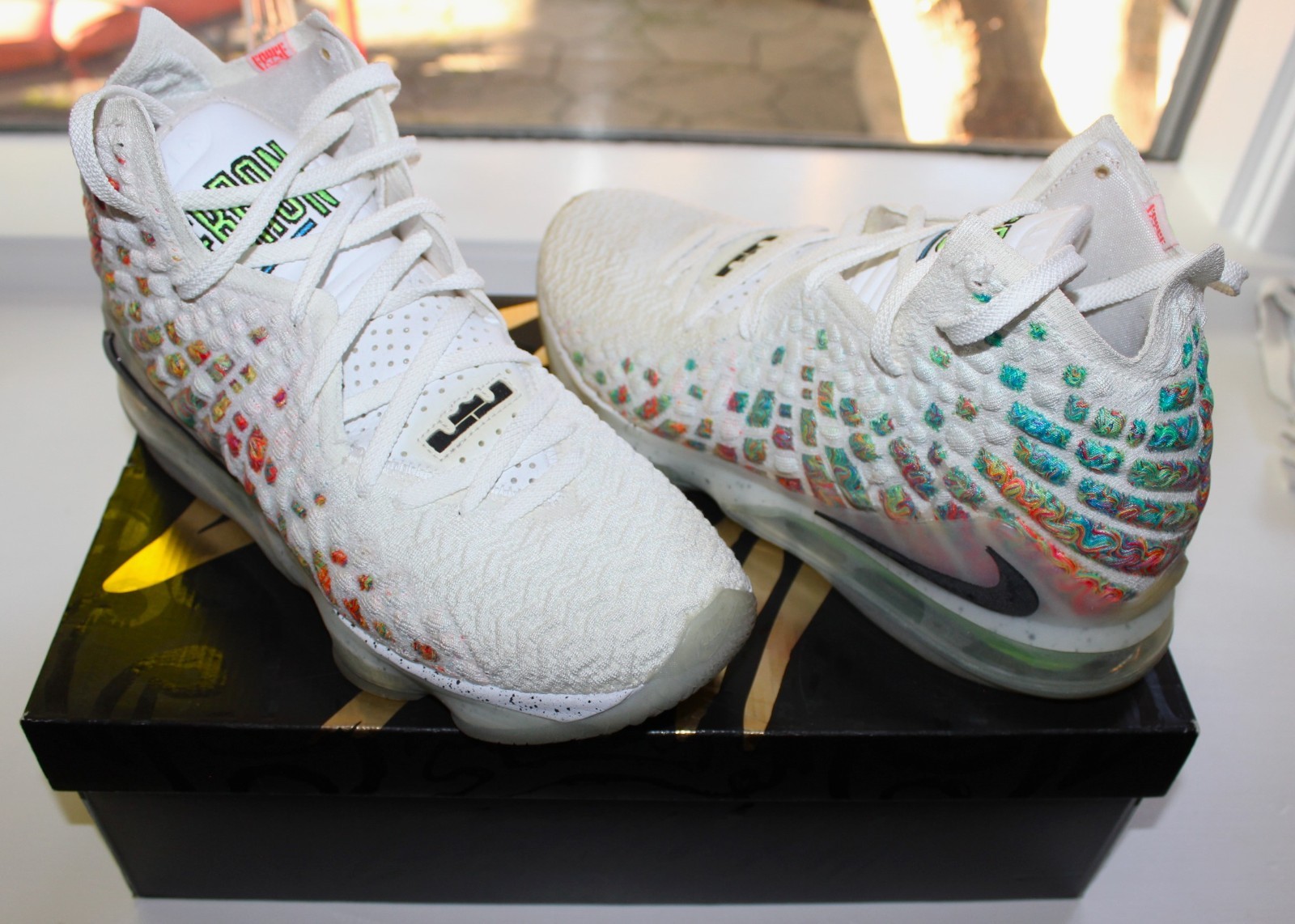 Size 10 – Nike Air LeBron 17 EP Air Command Force W/Box Multi~Color