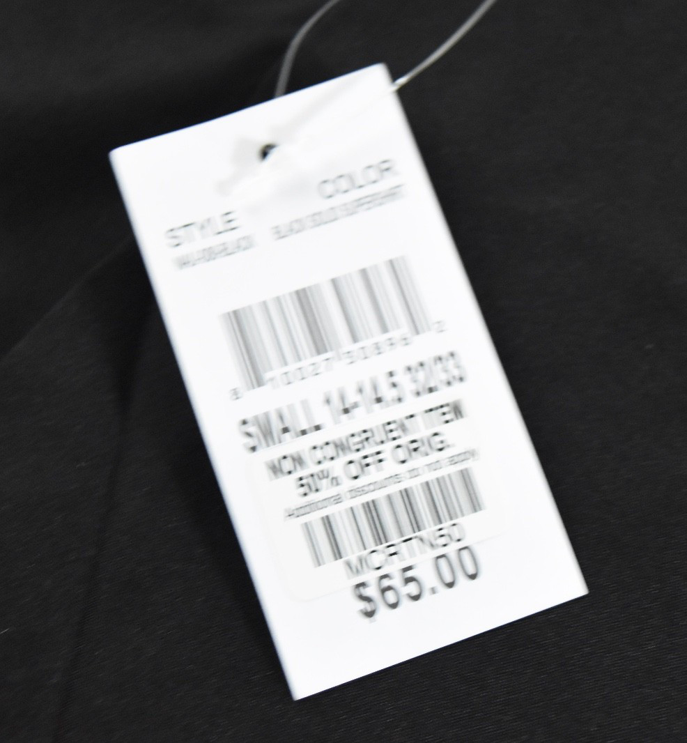 Nautica Men’s Dress Shirt New S 14 -14.5 32/33 Black Button Up Stretch Slim Fit