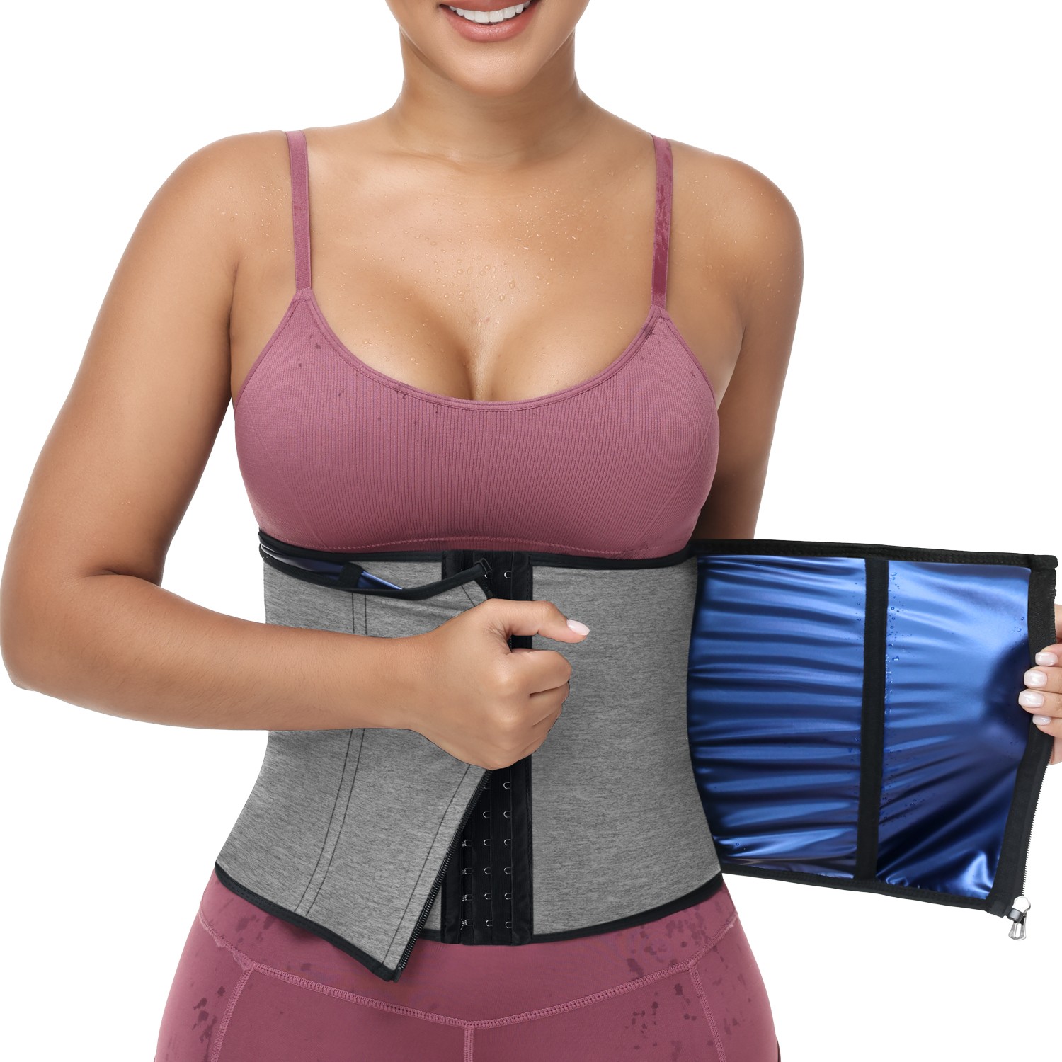 Waist Trainer Women Men Adjustable Sweat Belly Band Sports Girdle Body Shaper