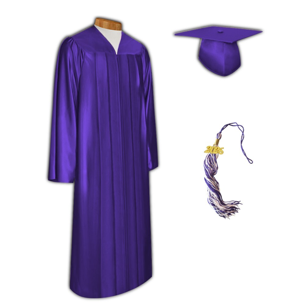 2026 Shiny Graduation Cap and Gown with Tassel by Grads4Good