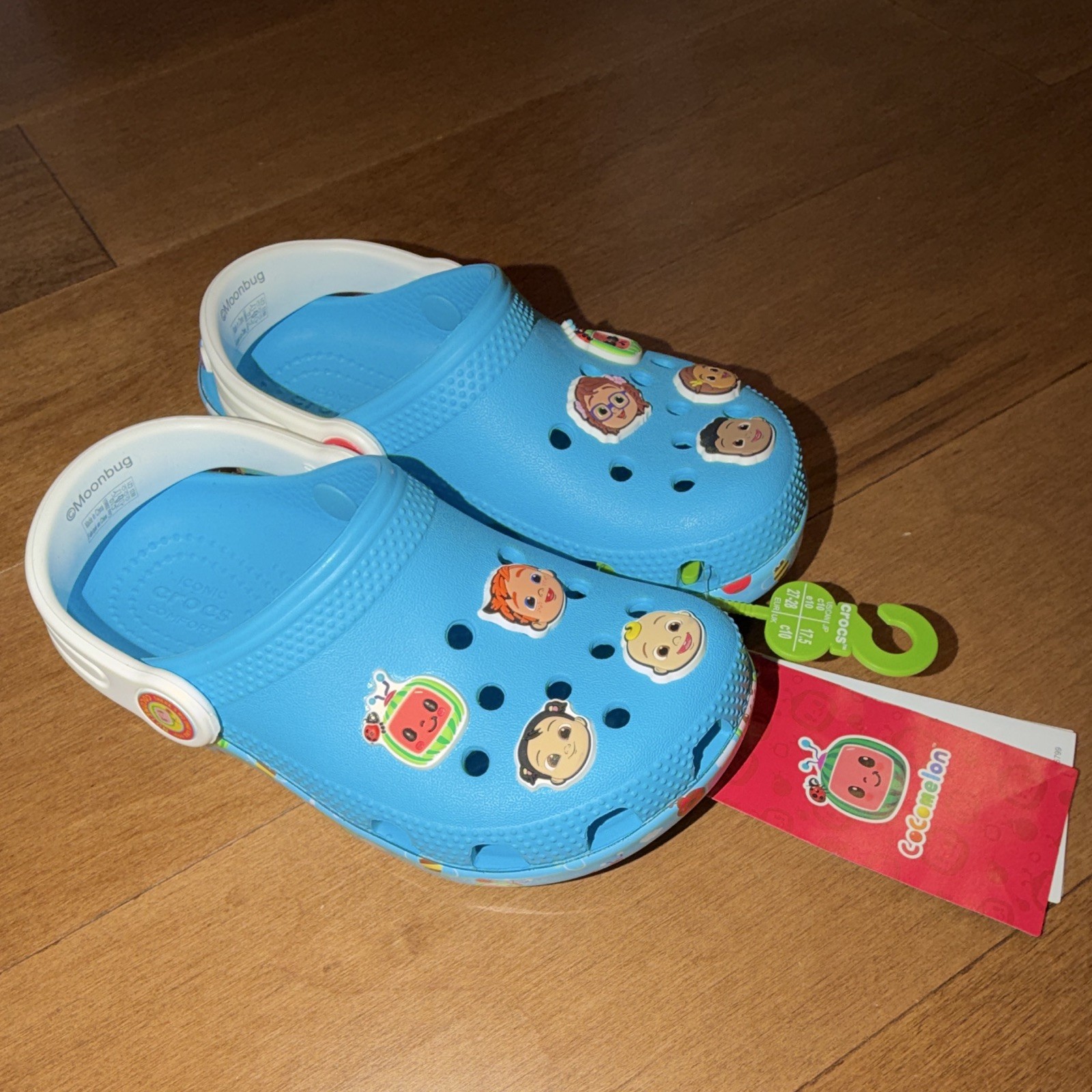 Crocs Cocomelon Kids Classic Clog Blue C10 US Kids 10 EU 27 to 28 New Tags