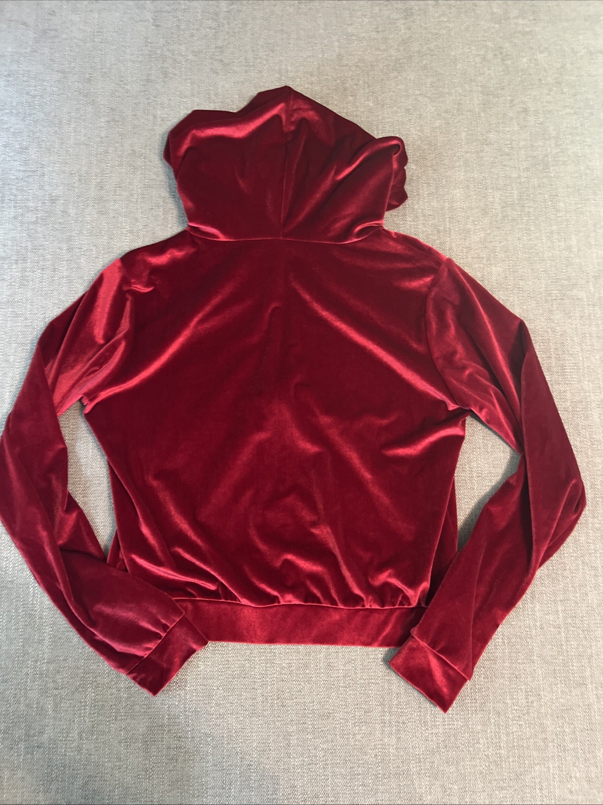 Fabletics Vanessa Hudgens Velour Donna ZipUp Hoodie Cherry Burst Red Womens SM