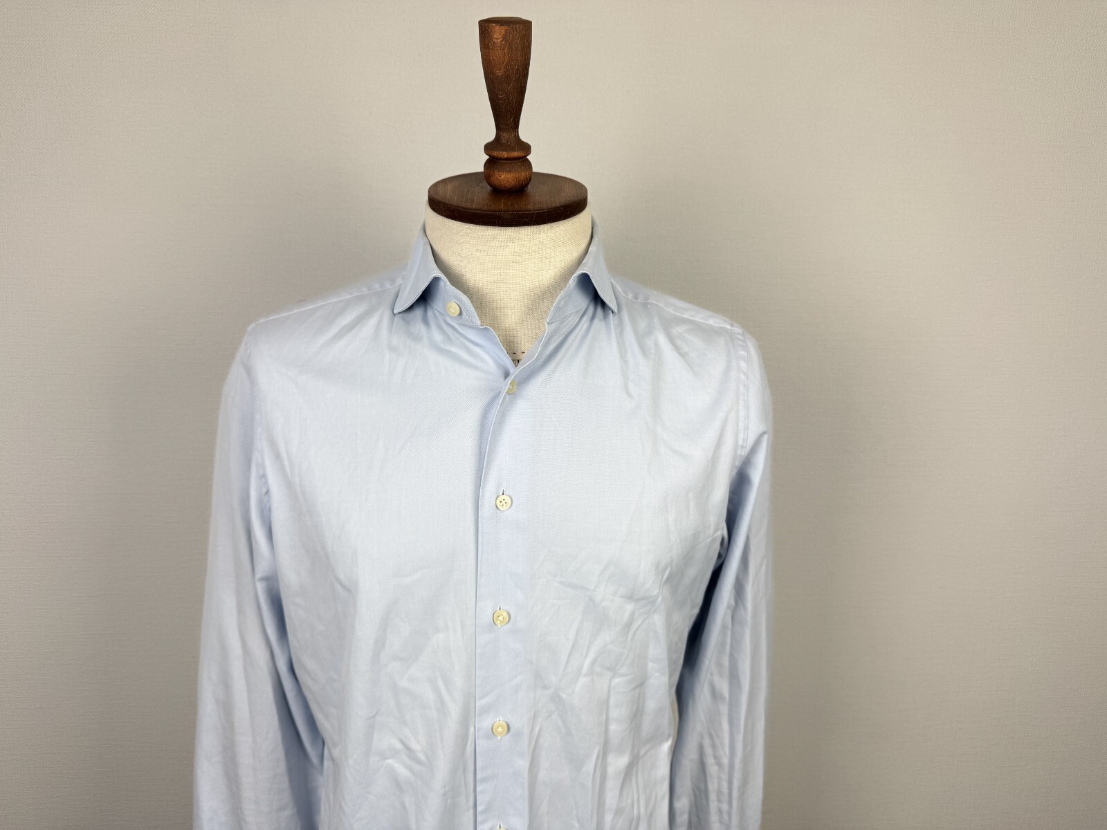 Suitsupply Blue Egyptian Cotton Long Sleeve Extra Slim Fit Dress Shirt Sz 40