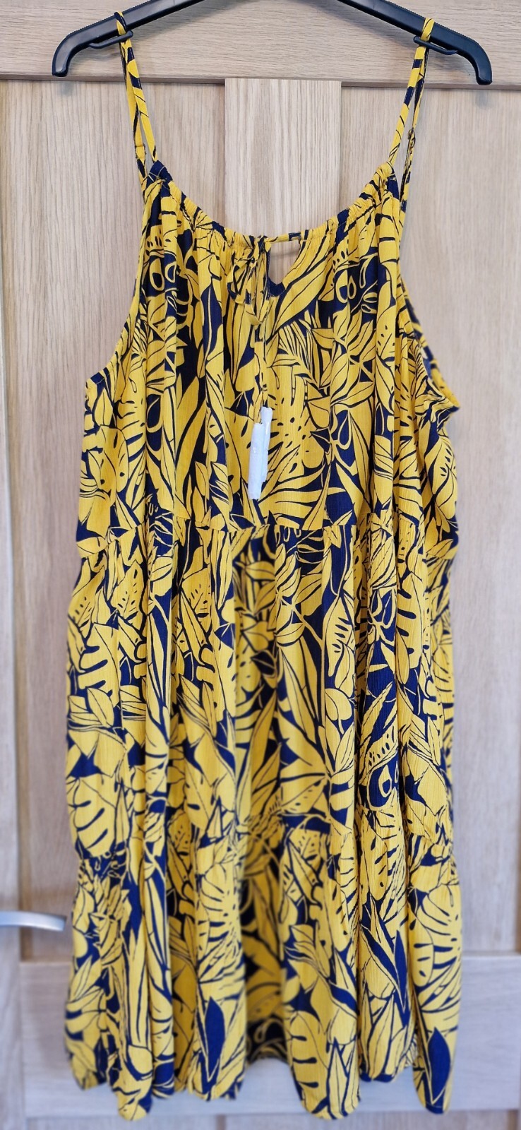 Accessorize Leaf Print Mini Dress Size XL BNWT