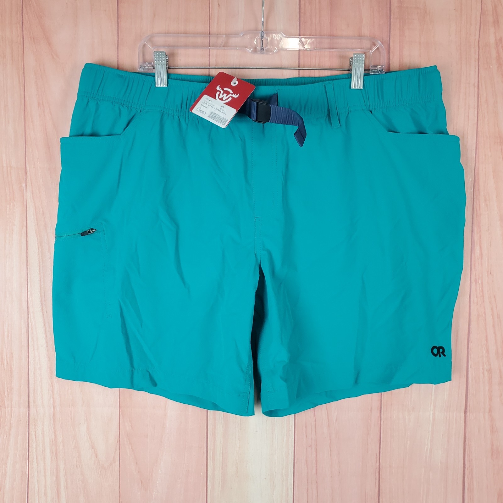 Outdoor Research Ferrosi 7″ Shorts Men 2XL Aqua Nylon Stretch Abrasion Resistant