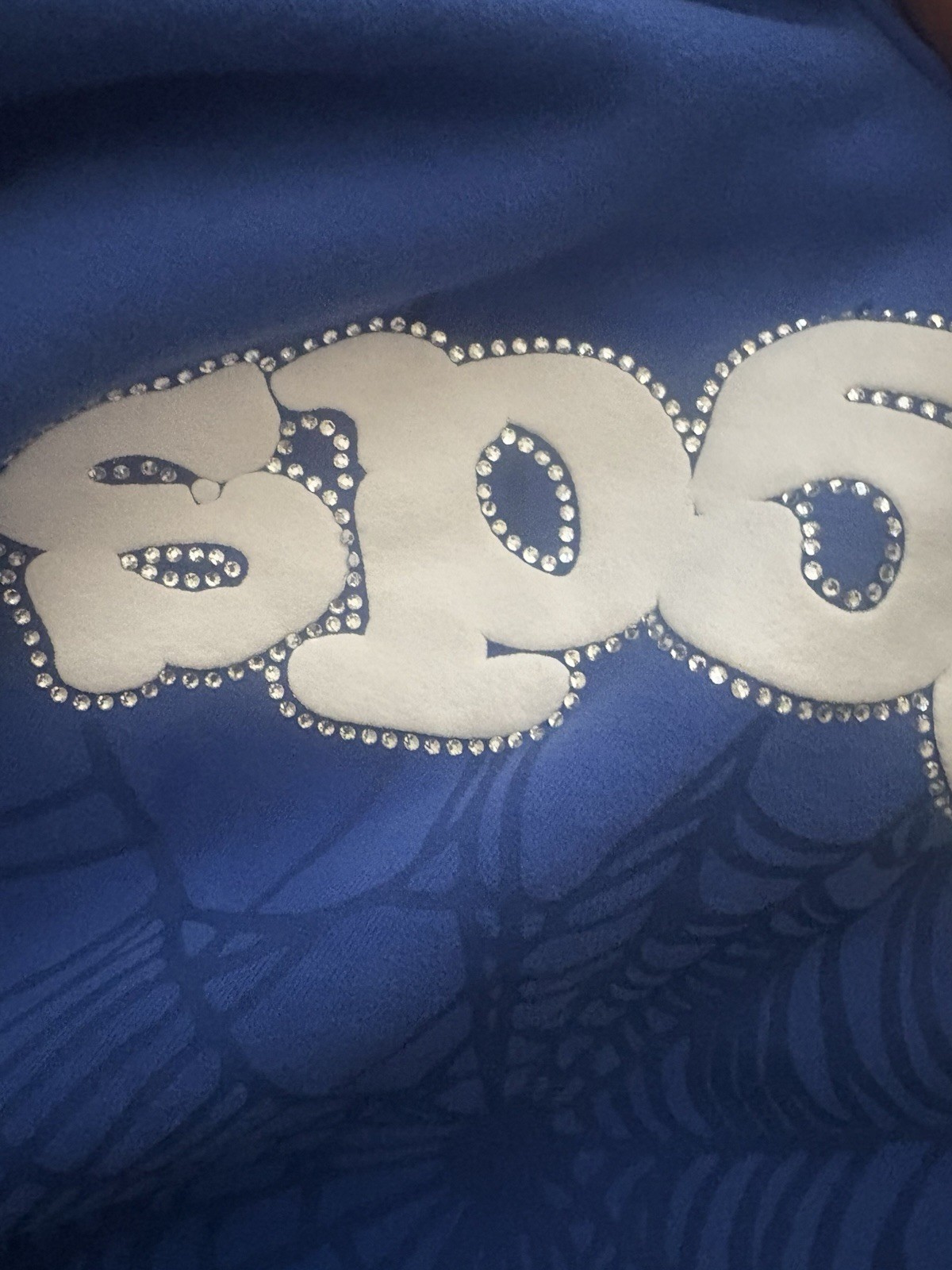 Blue Rhinestone Sp5der