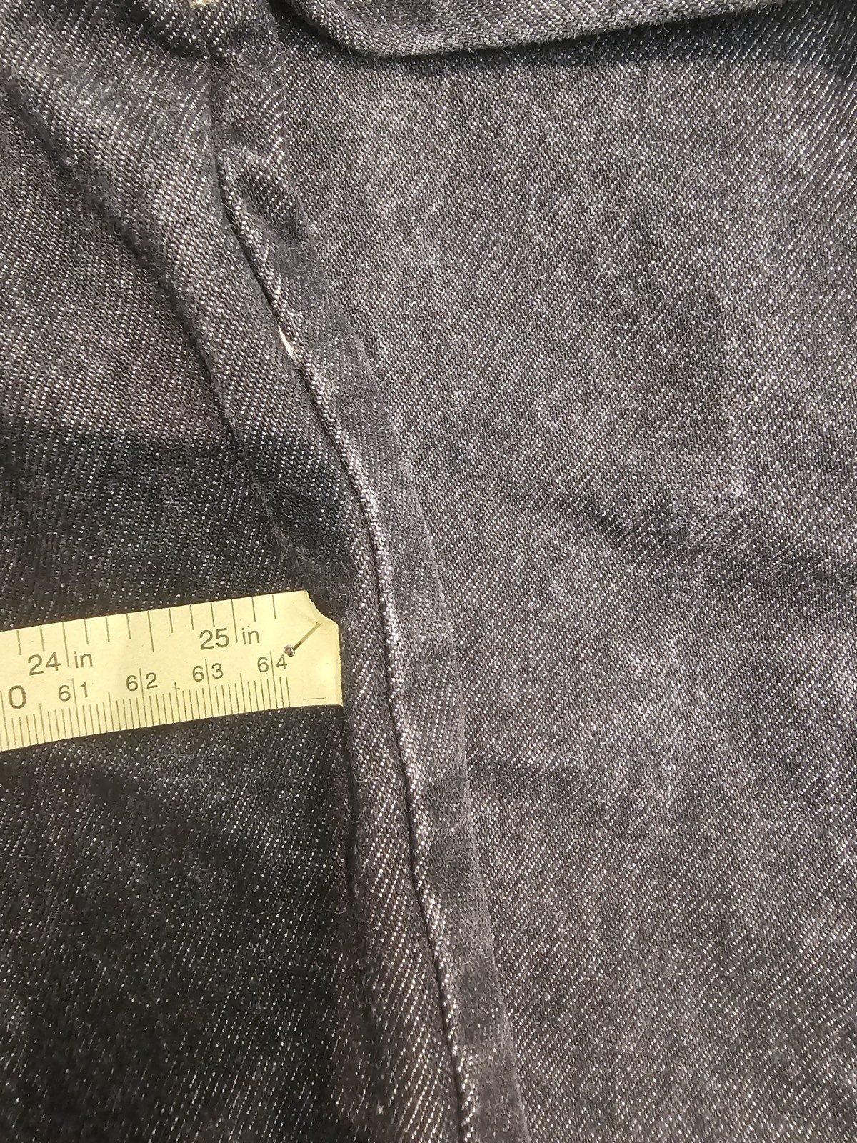Vintage SEAN JOHN Carpenter Button Up Black Denim Jacket VTG Men’s XXL