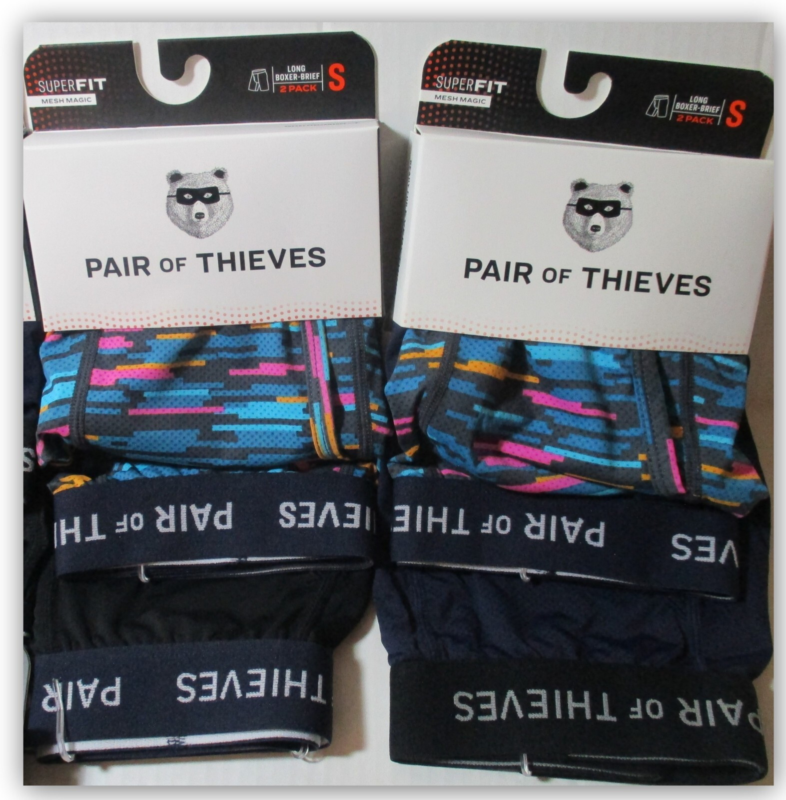 Pair Of Thieves Super Fit LONG LEG Boxer Briefs the most fitting undies S L XL