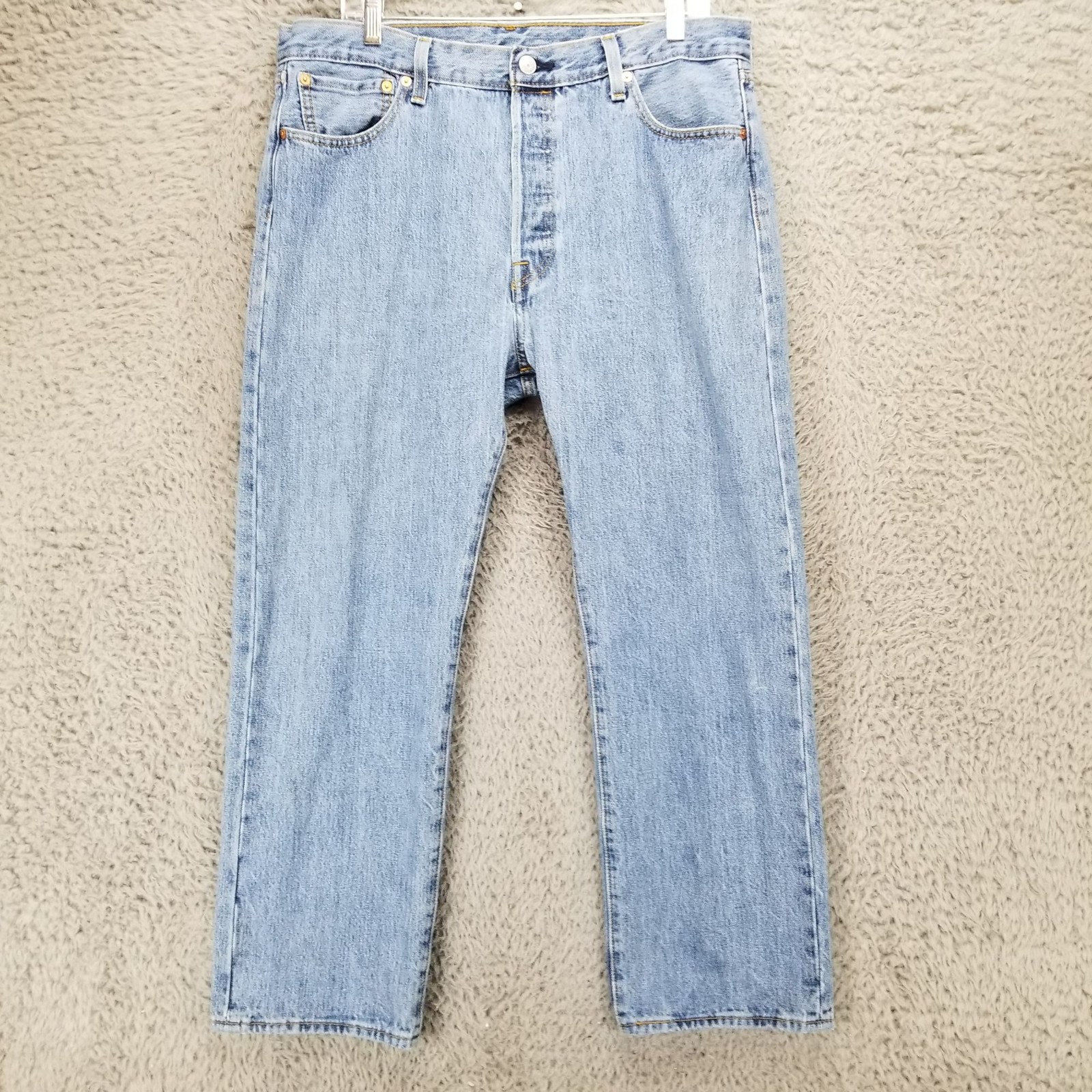 Levis Jeans Mens 36×29 Blue 501 Cotton Denim Button Fly Straight *Read*