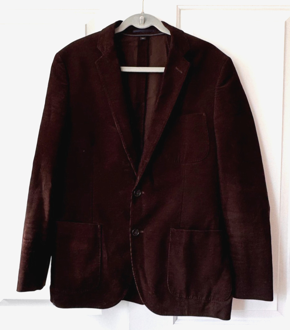 J Crew Ludlow Chocolate Brown Corduroy Sport Coat Blazer Jacket 40R