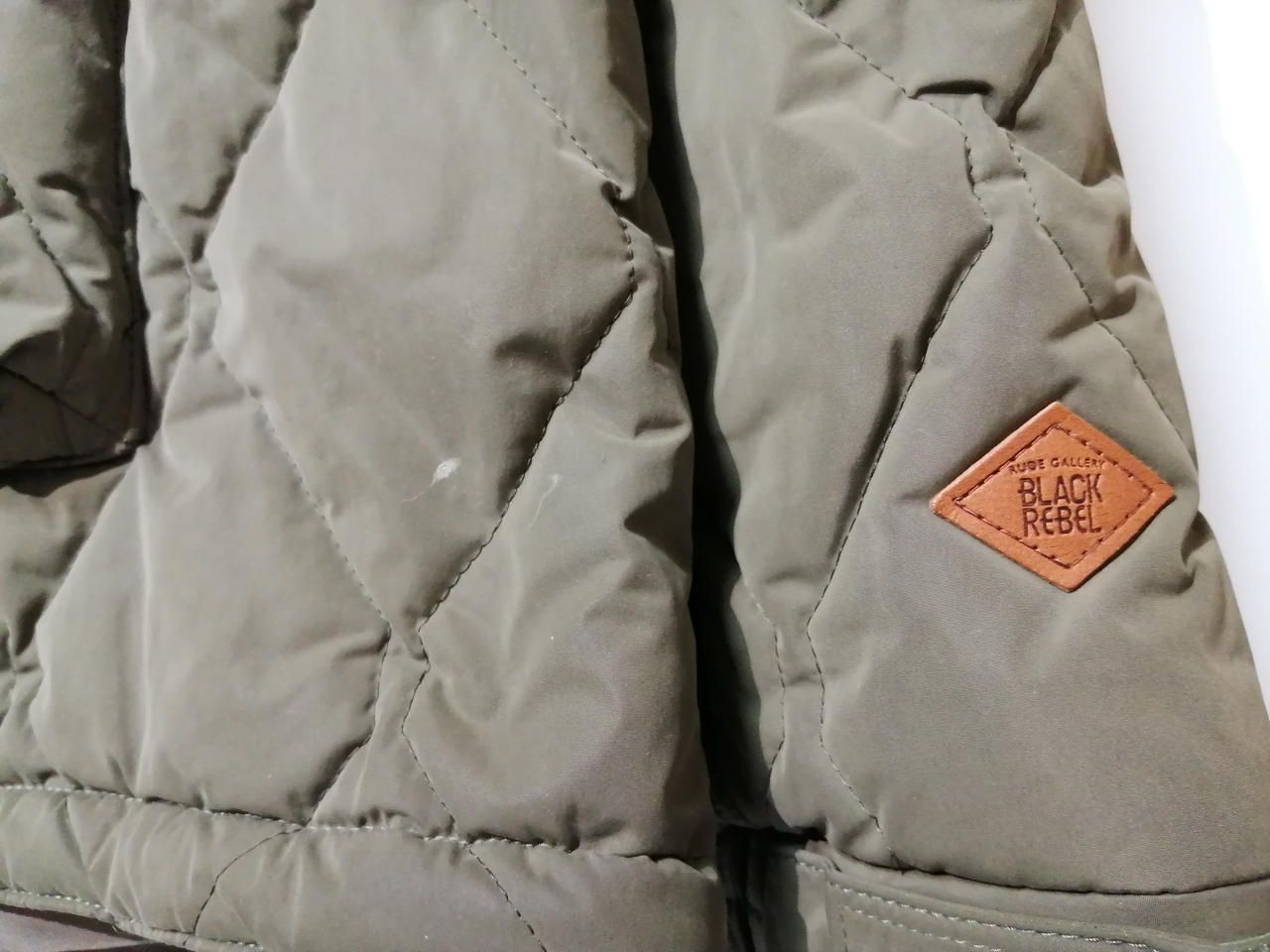 RUDE GALLERY Half Zip Batting Quilt Jacket Used