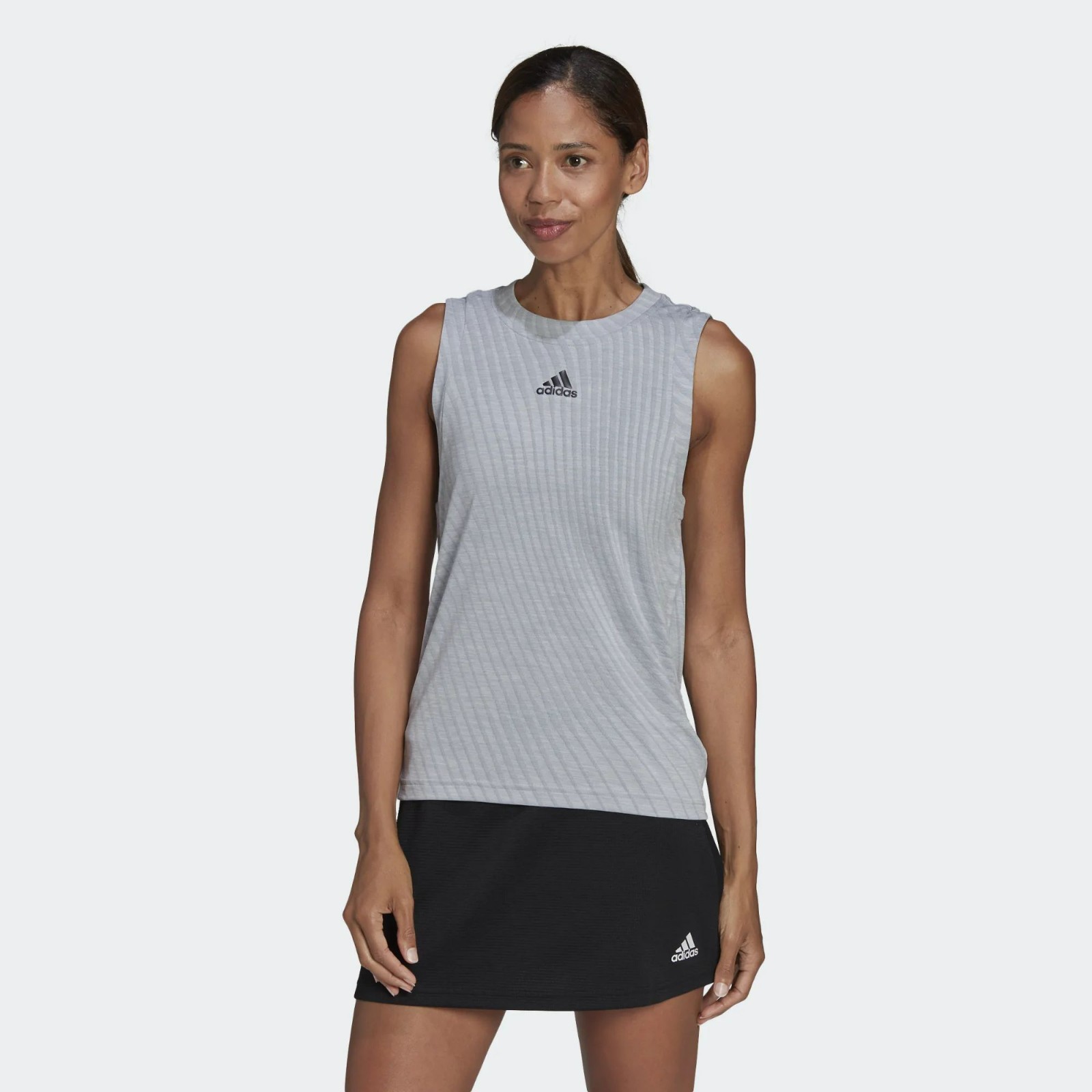 ADIDAS TENNIS MATCH TANK TOP MEDIUM HALO SILVER
