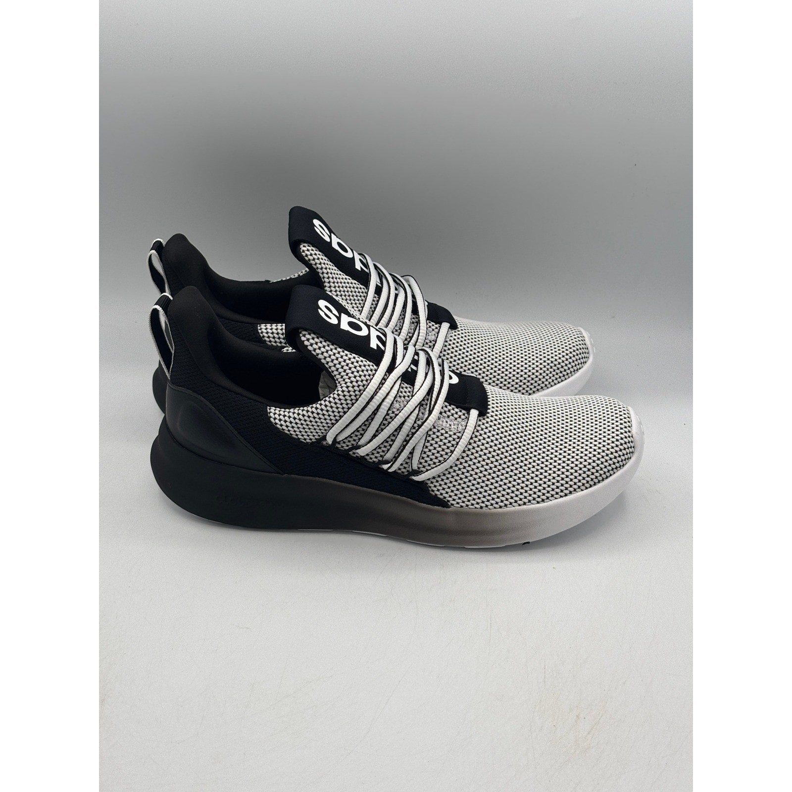 Adidas Lite Racer Adapt 7.0 Mens 8 White Black Mesh Slip On IE6330