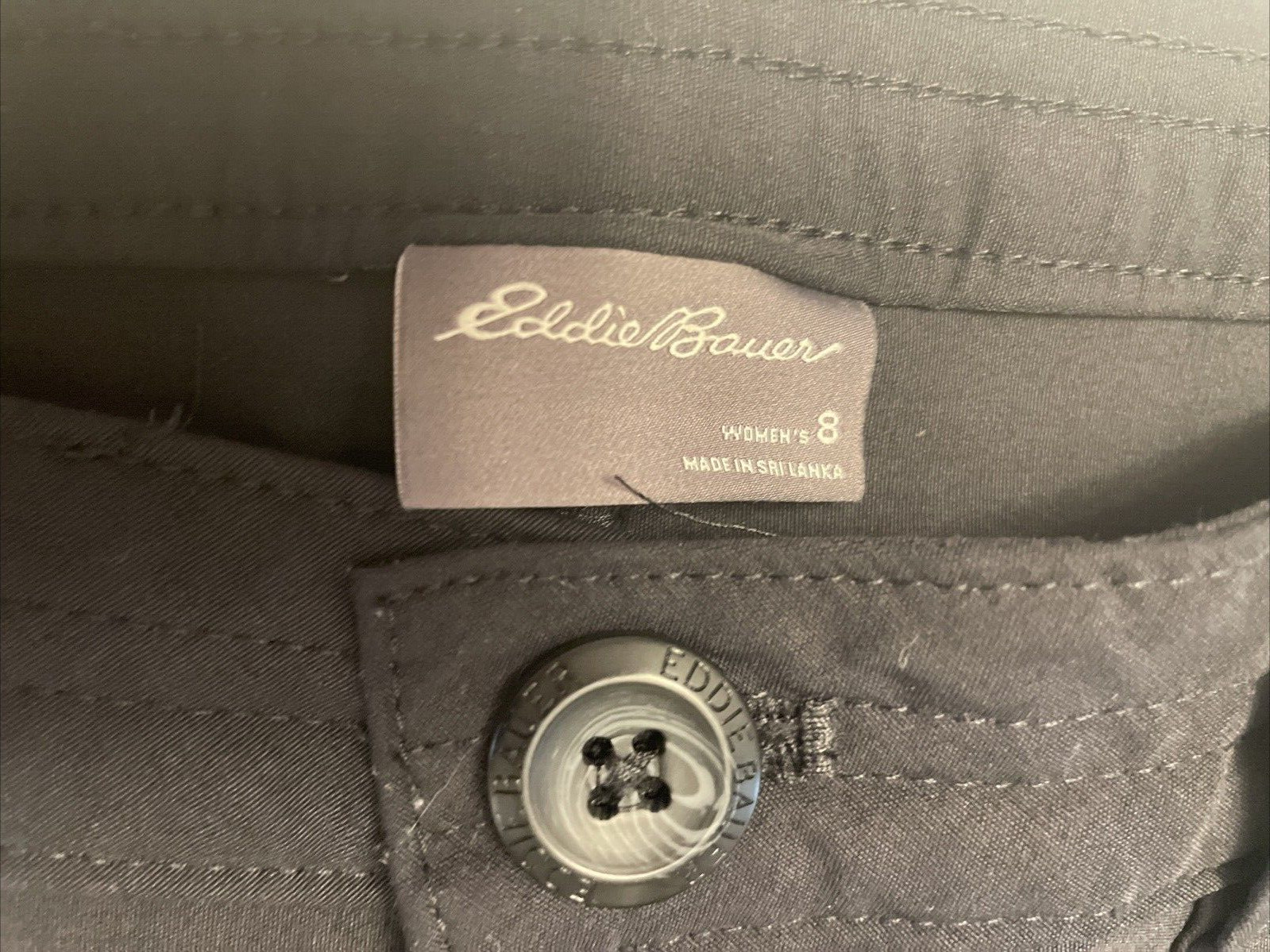 Eddie Bauer Rainier Capris Womens 8 Black