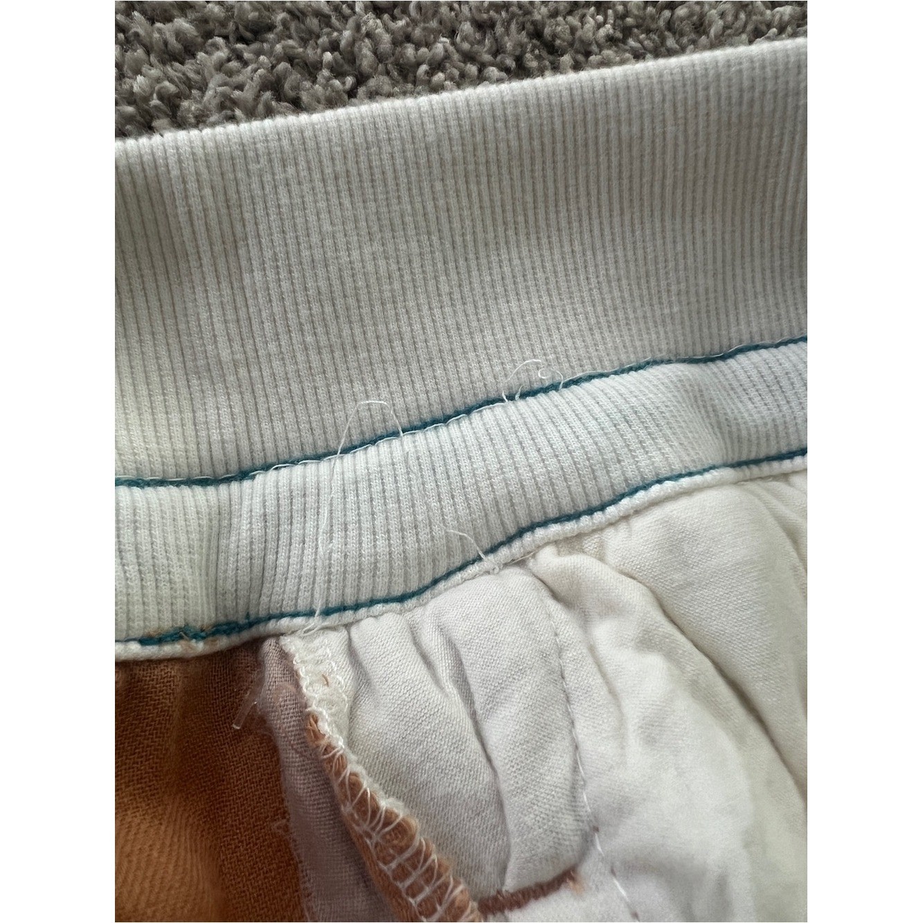 Free People FP Movement Playoff Colorblock Wide-Legs Pants Size Medium Ivory Tan