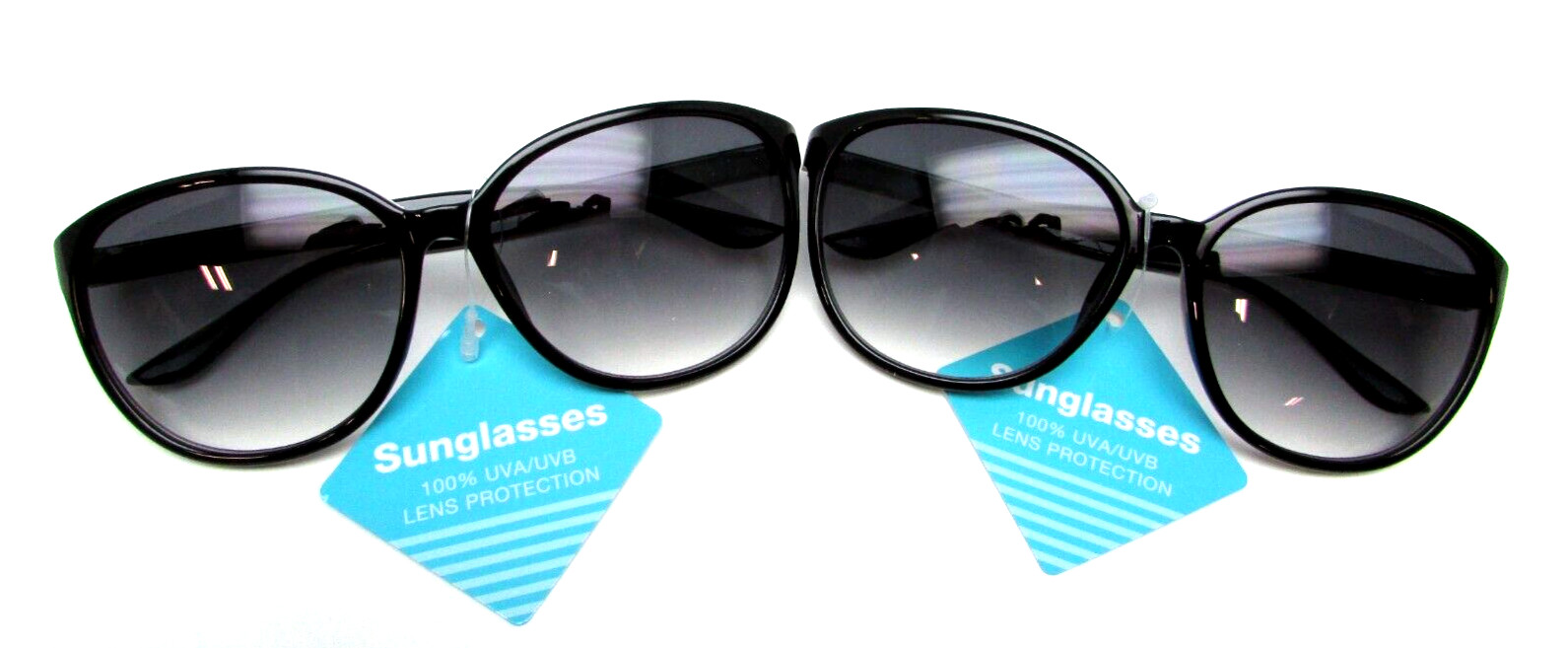 2 Pack Women’s Black Sunglasses LCVL 22 03 BLK FWG 100% UV Protection