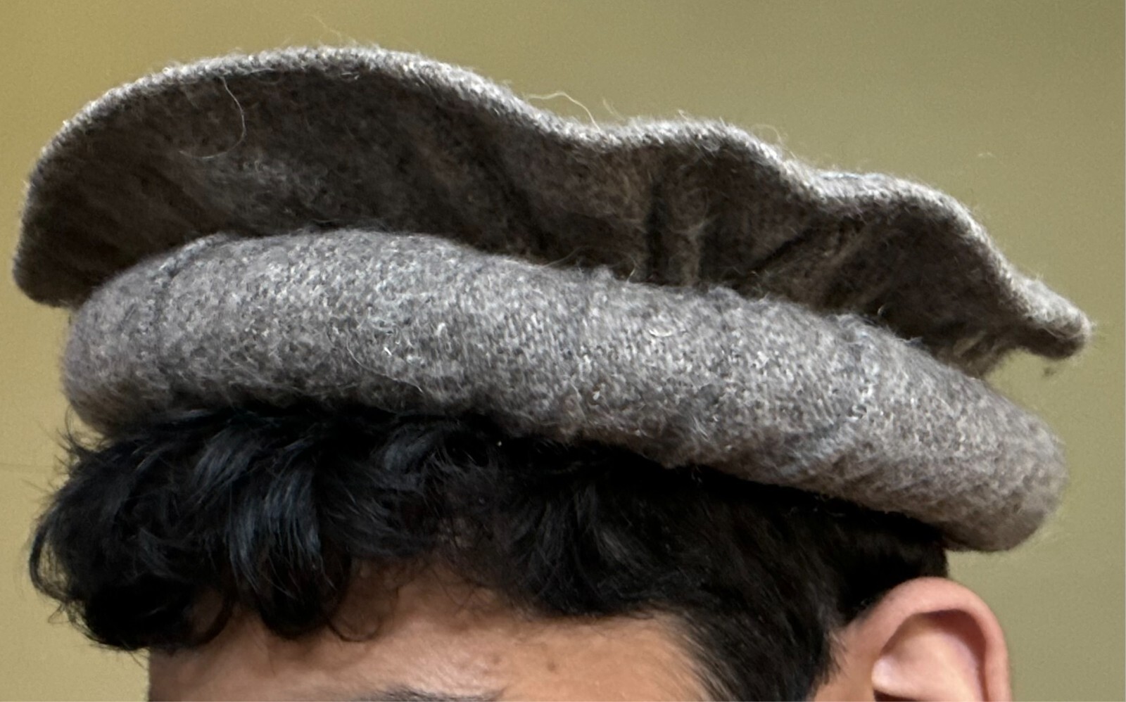Afghan Pakistan Chitrali Pashtun Tribal Pakol Cap Kufi Topi Pakul Hat Grey