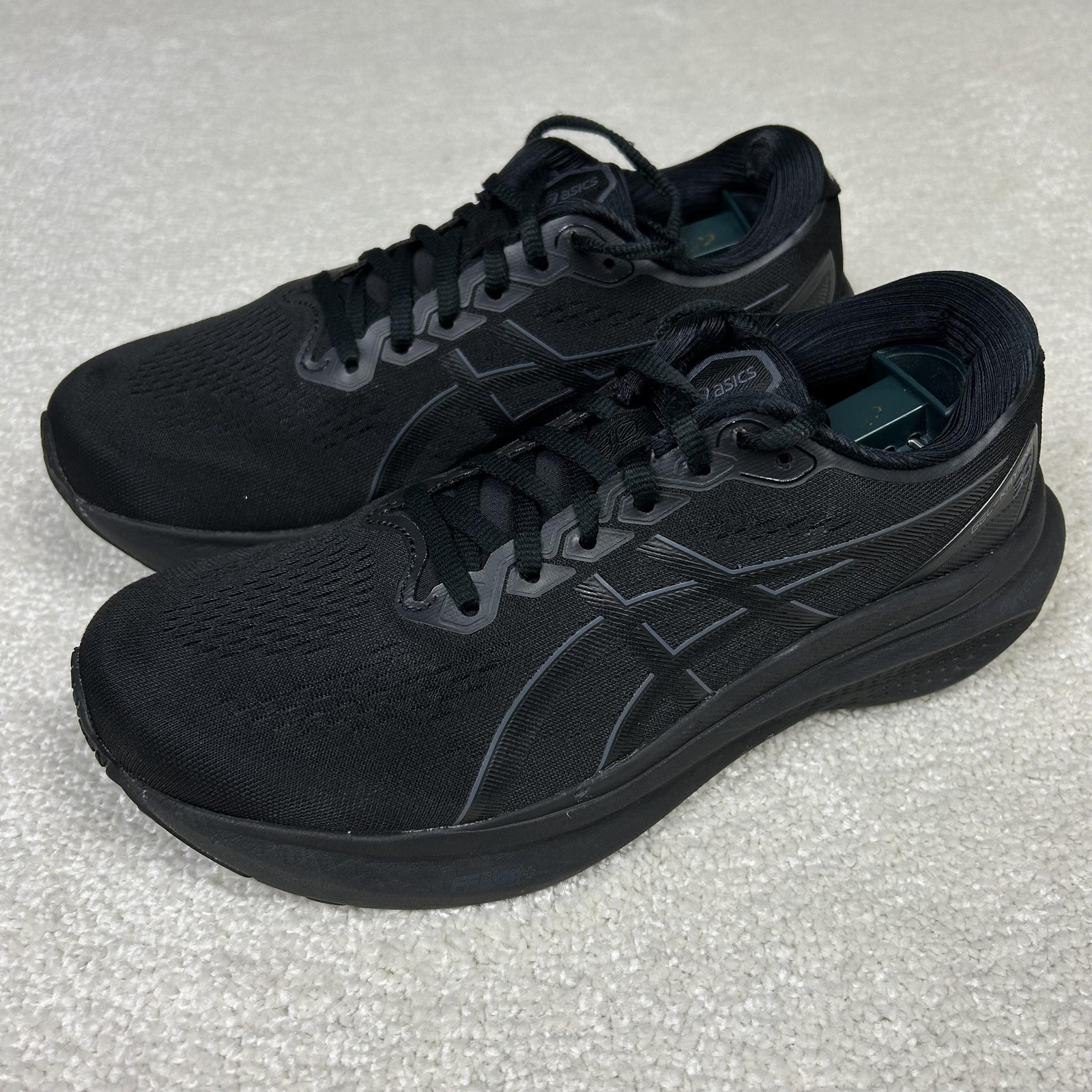 ASICS Gel Kayano 30 Shoes Mens 8 Triple Black Running Gym Sneakers 1012B357