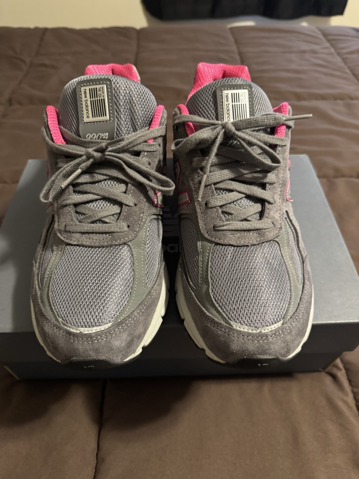 new balance 990v4 gray/pink
