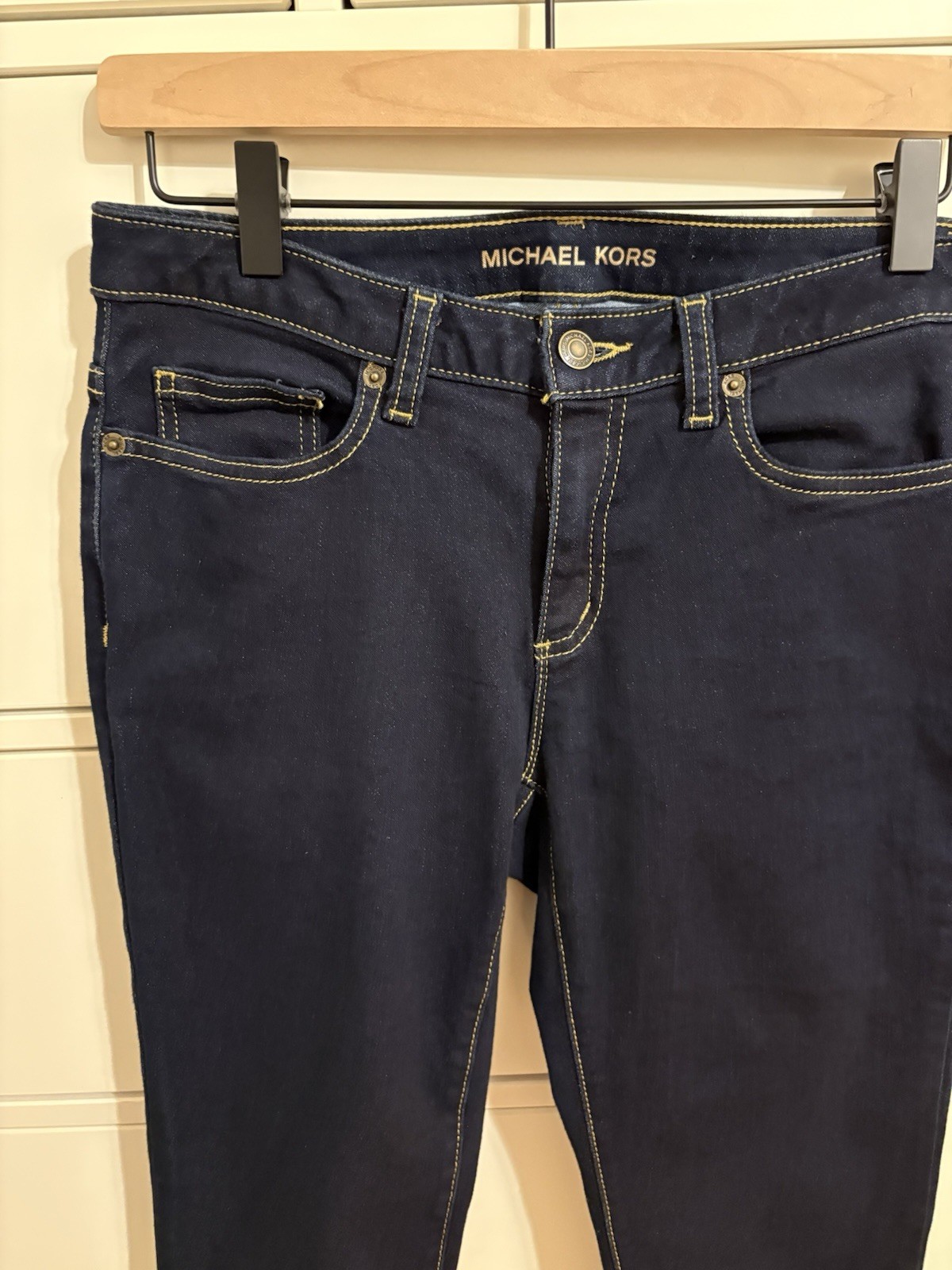 Michael Kors “Izzy” Women’s Skinny Jeans – Dark Wash Slim Fit Denim (Size 4)