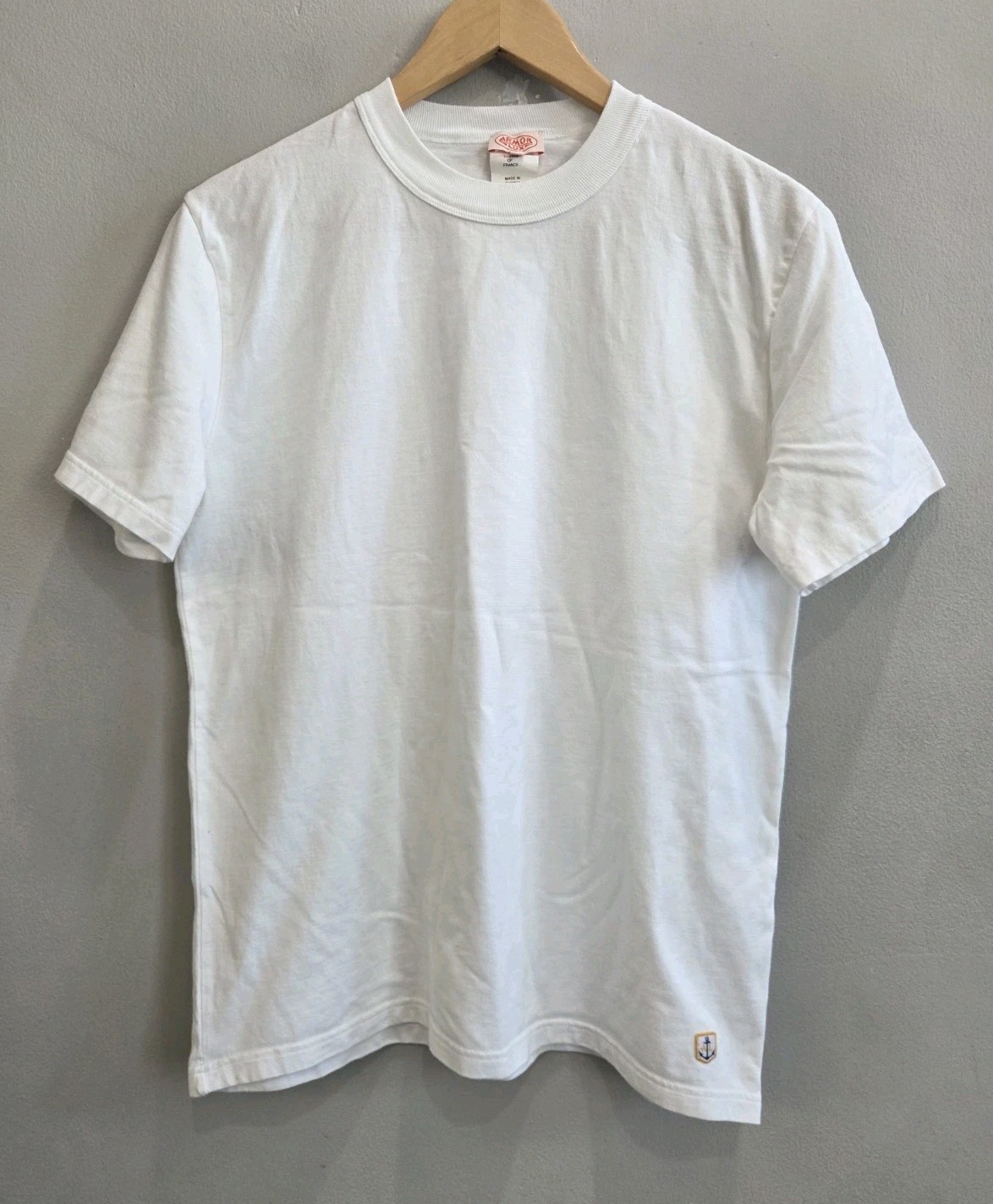 ARMOR LUX Heritage Crew Neck Shirt White Crest Logo Men’s Size Small