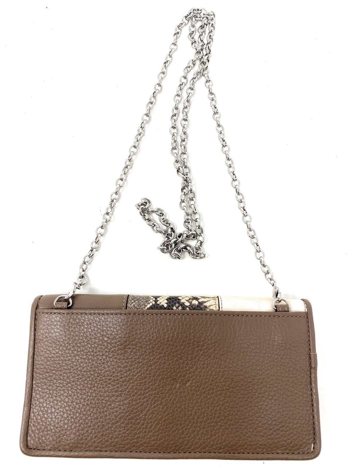 BRIGHTON “OFF THE GRID” ROCKMORE HORSE BIT EMBLEM PATCHWORK CROSSBODY WALLET