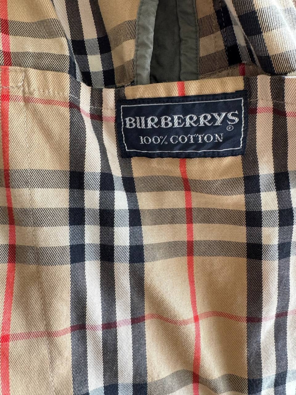 Vintage Burberrys Nova Check Lined Rain Coat Made England Large