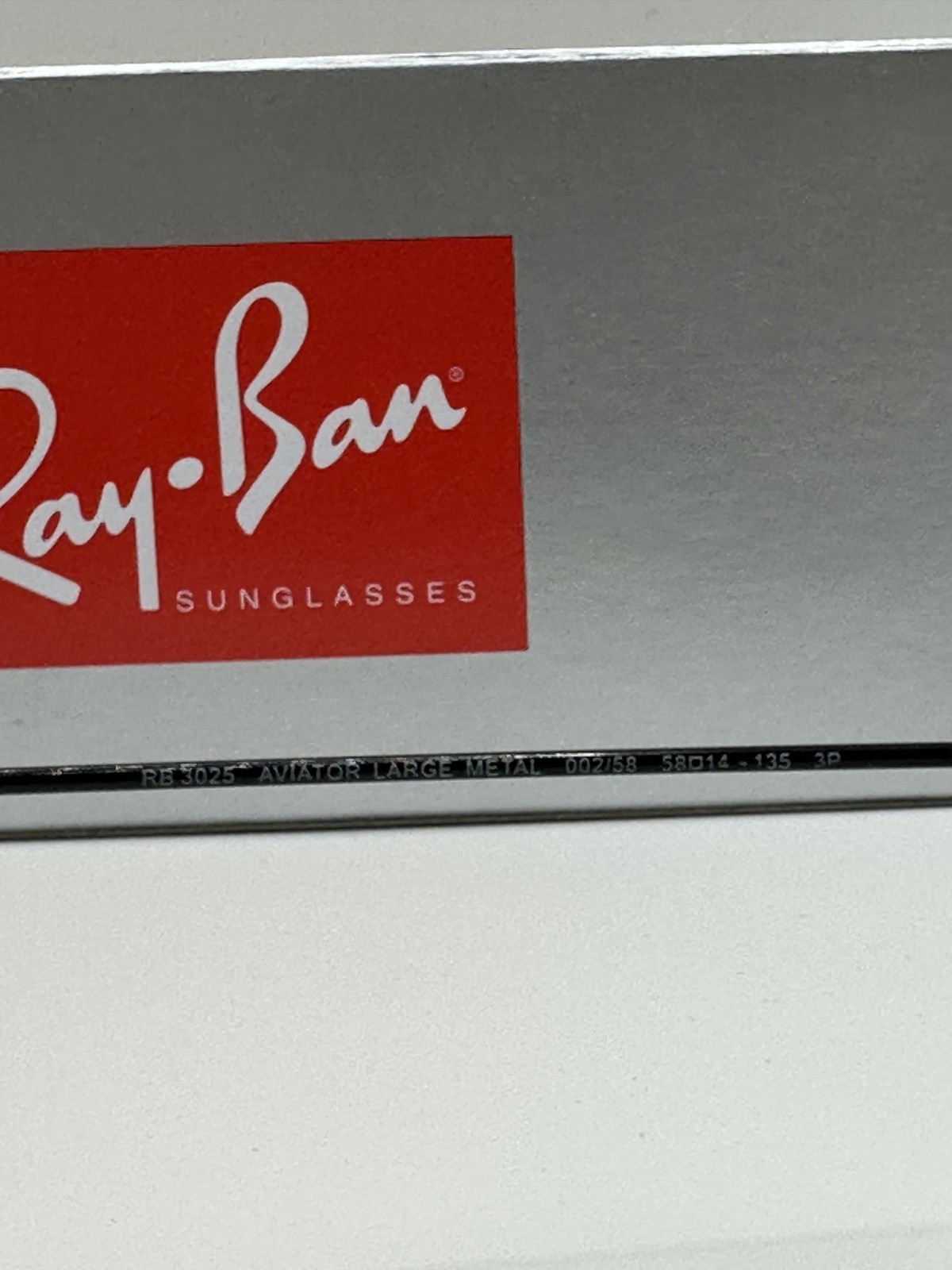 Ray-Ban Sunglasses RB3025 Aviator Classic 58mm Black Frame Polarized Gray Lens