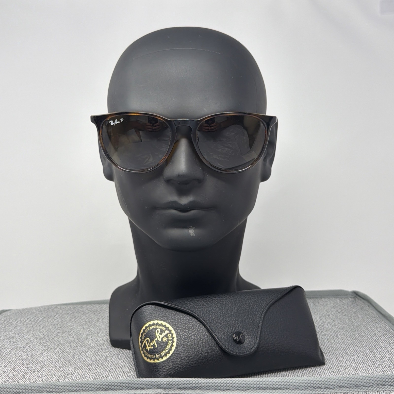 Ray-Ban Erika RB4171 710/T5 Tortoise Polarized Sunglasses 54mm AUTH Case