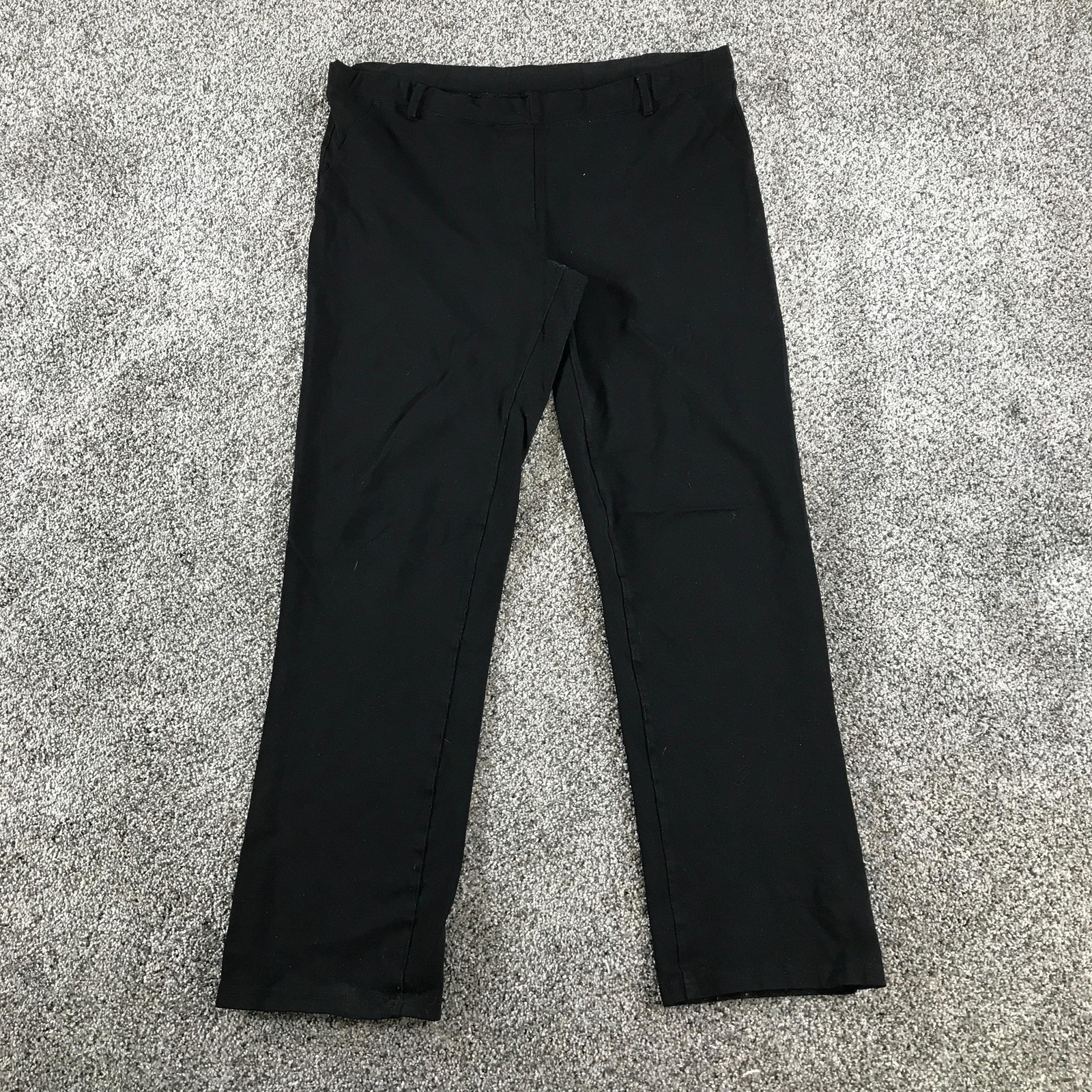 Betabrand Dress Pants Womens XXL Black Ponte Elastic Waist Pockets Stretch
