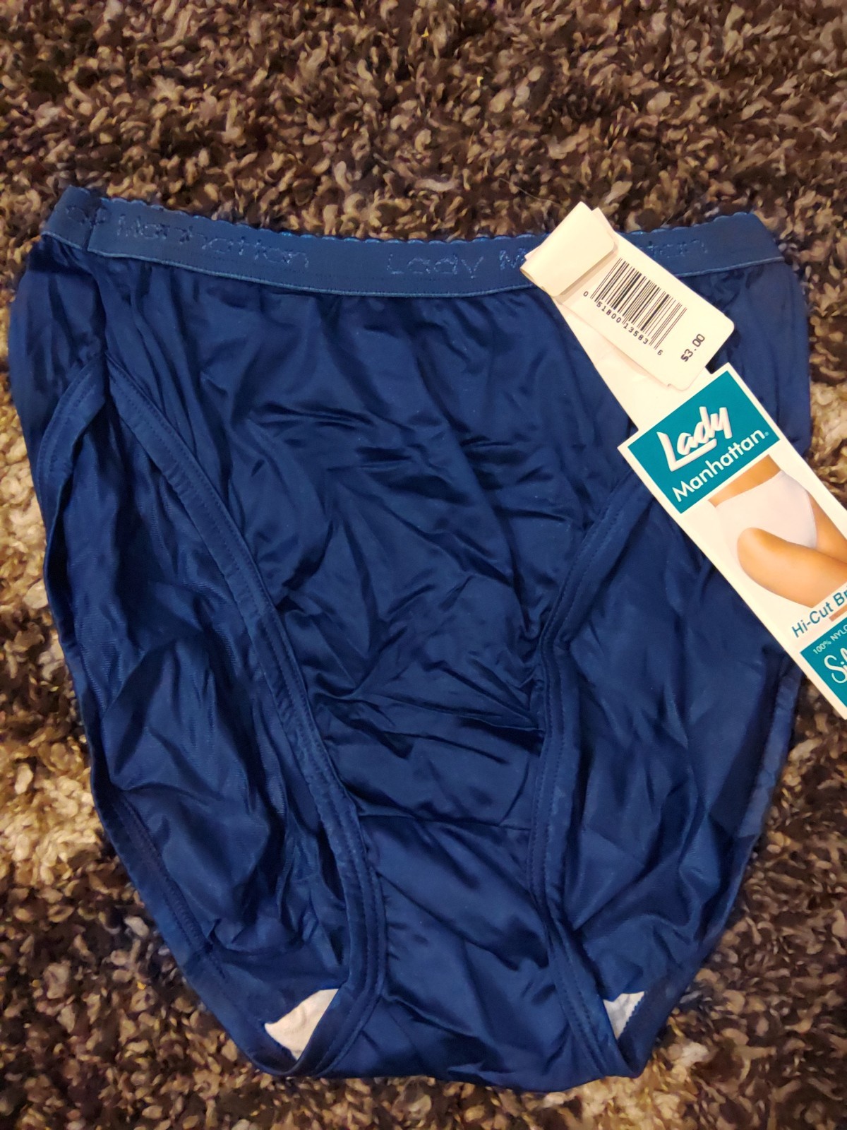 Vtg Lady Manhattan Size 6 Silky Soft Touch 100% Nylon Hicut Brief Panties NWT