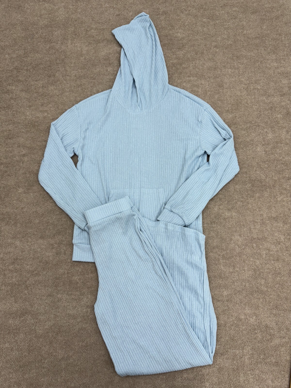 Finjani Light Blue 2 Piece Hoodie Pants Set Womens Size Small