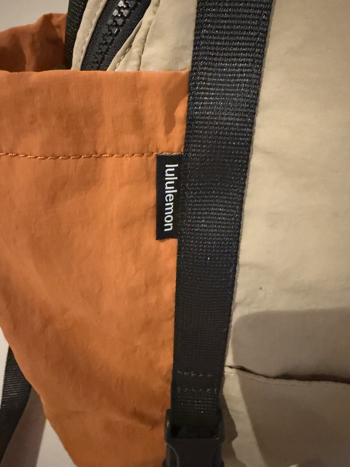 Lululemon Athletica Pack And Go Backpack- Orange/Tan/Black