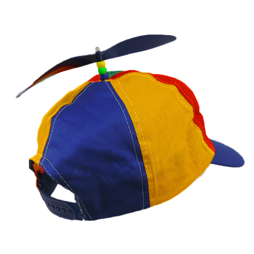 Toddler Children’s Propeller Beanie Multi Colored Clown Cap Baseball Hat