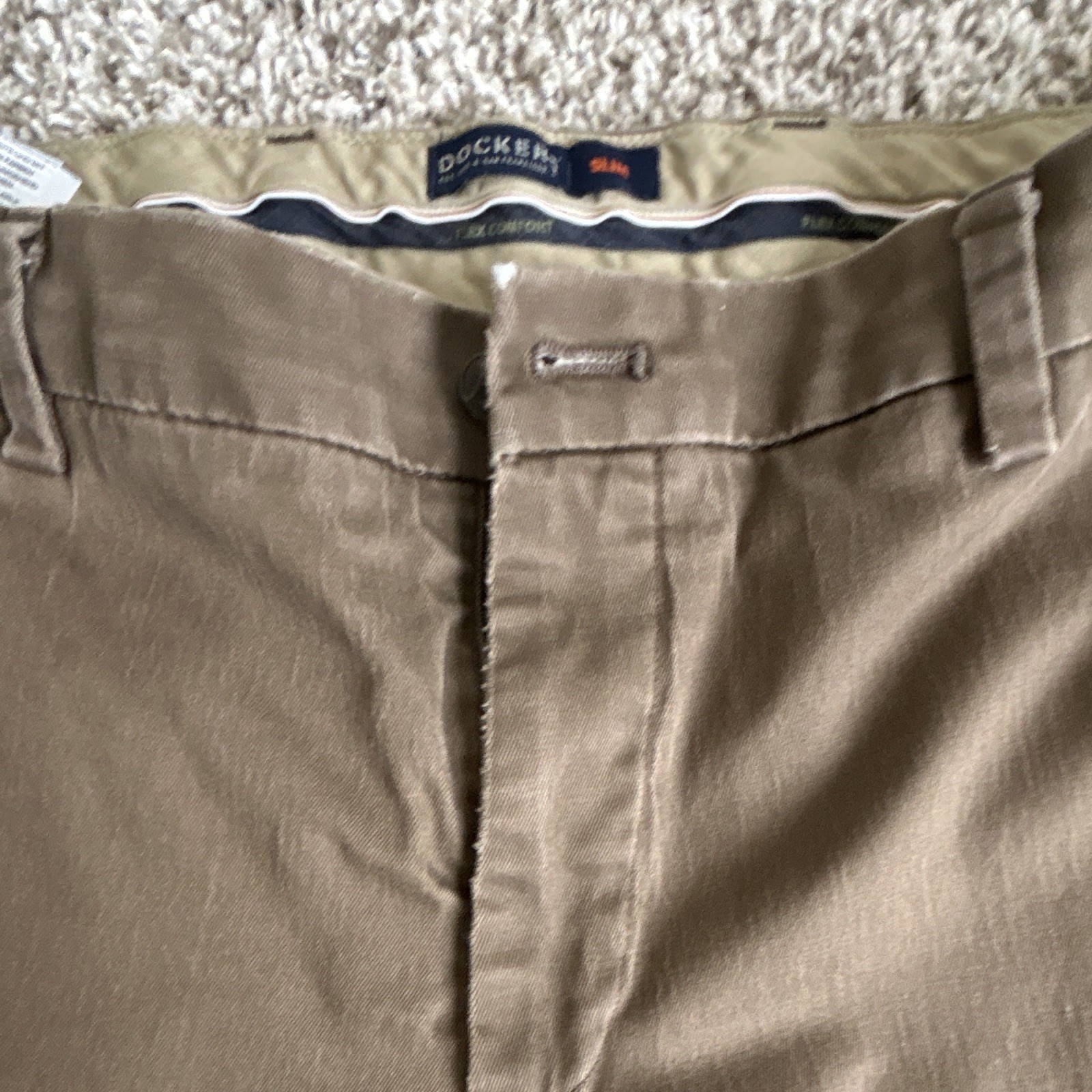 Dockers Flex Comfort Men’s Slim Tapered Stretch Cotton Twill Chino Pants 34
