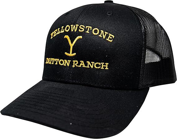 Yellowstone Dutton Ranch Trucker Hat – Kevin Costner TV Show Cap for Cosplay
