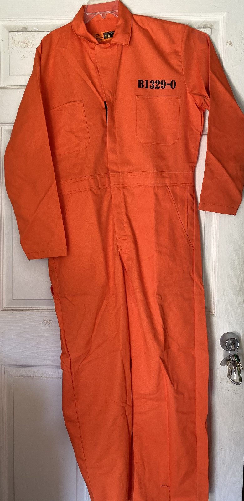 Hannibal Lecter Orange Baltimore Prison Jumpsuit Halloween Costume Top Quality