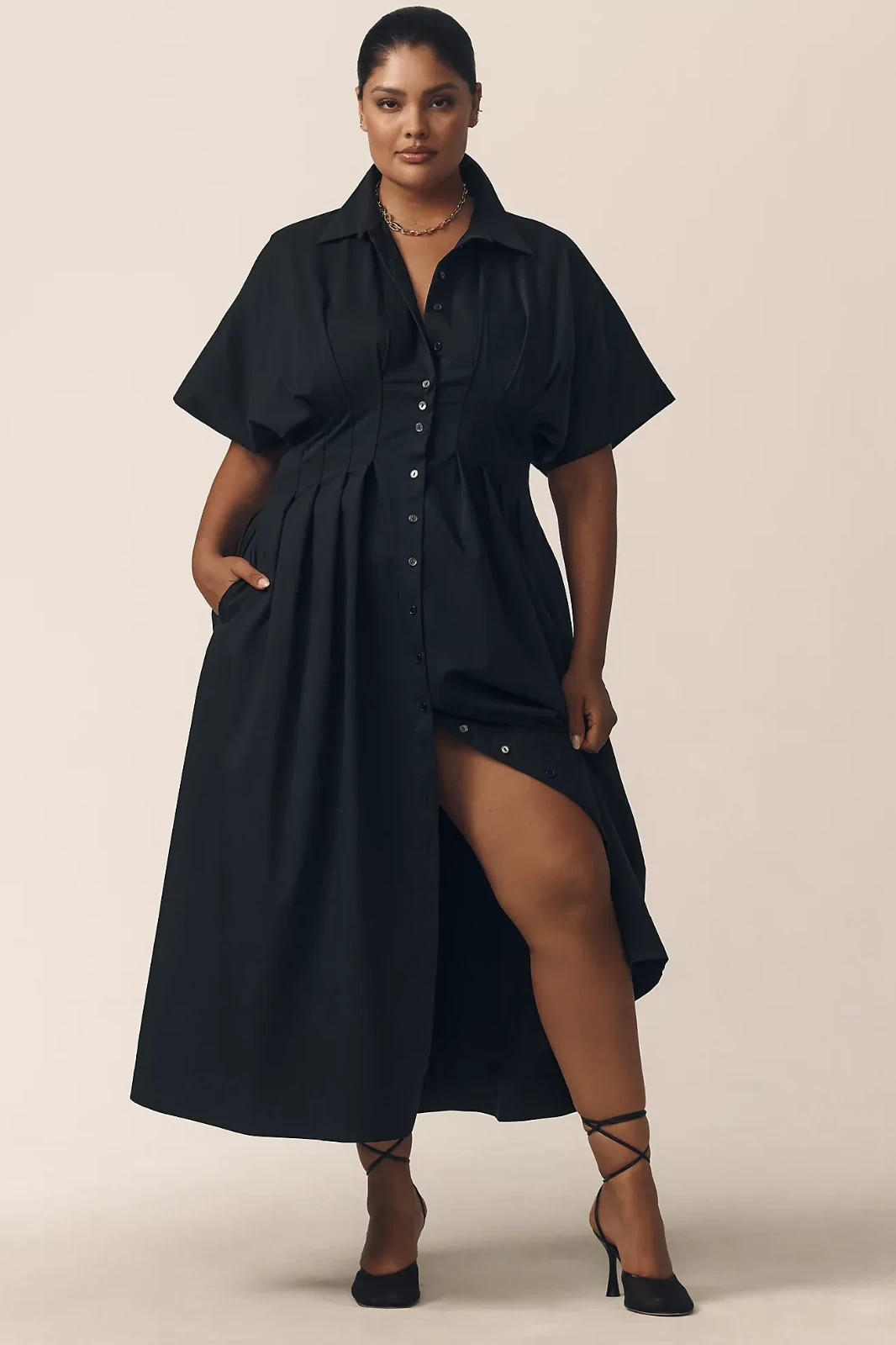 Anthropologie Tobie Shirt Dress by Exquise