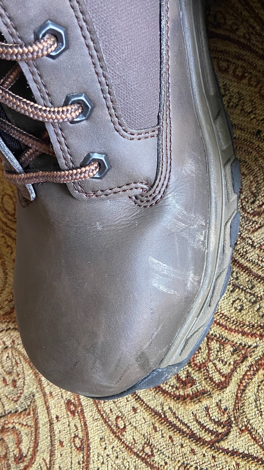 Timberland Pro Linden 6″ Alloy Safety Toe Work Boots Mens 10M Brown Leather