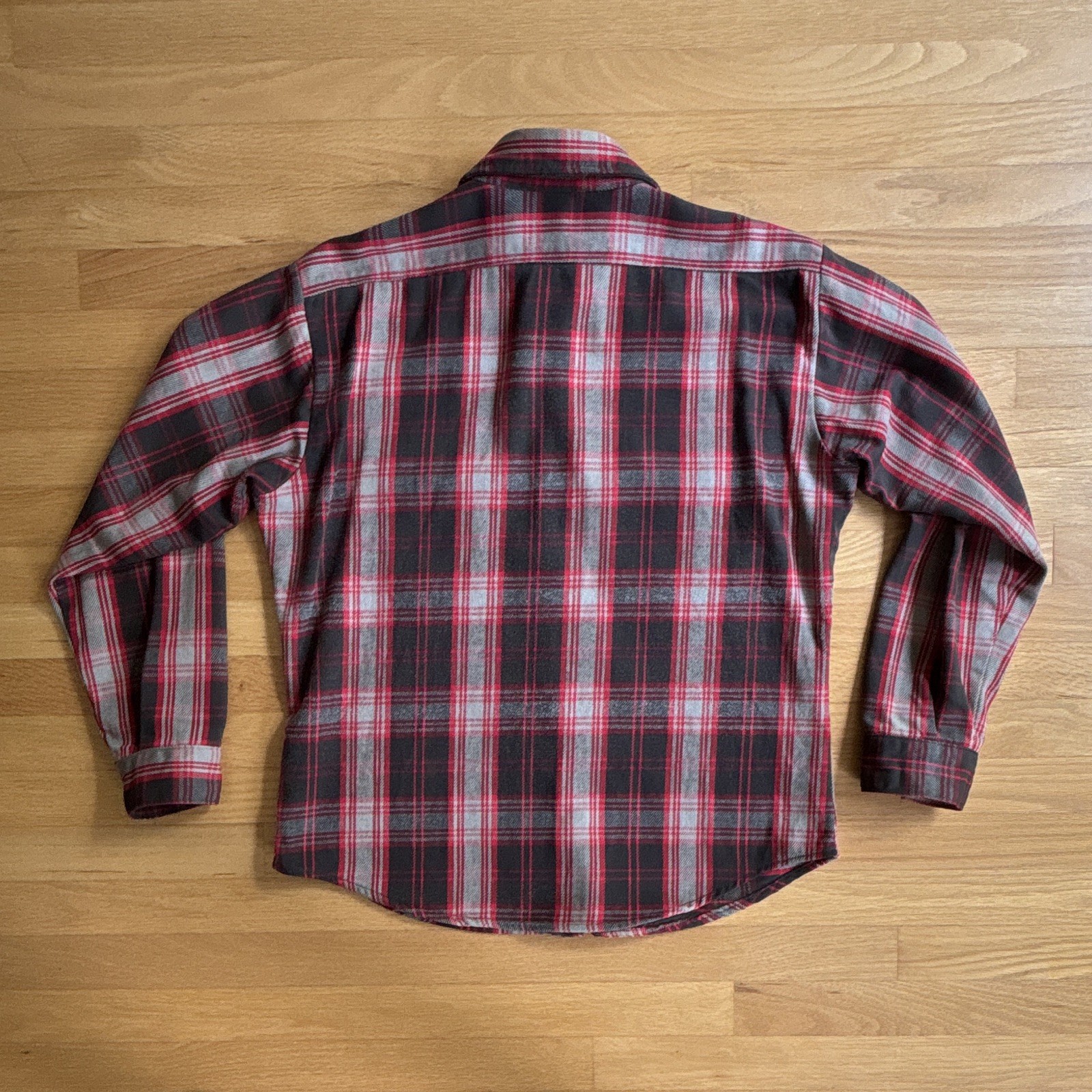 Five Brother Men’s Flannel Plaid Long Sleeve Button-Up Shirt Pockets 16-L