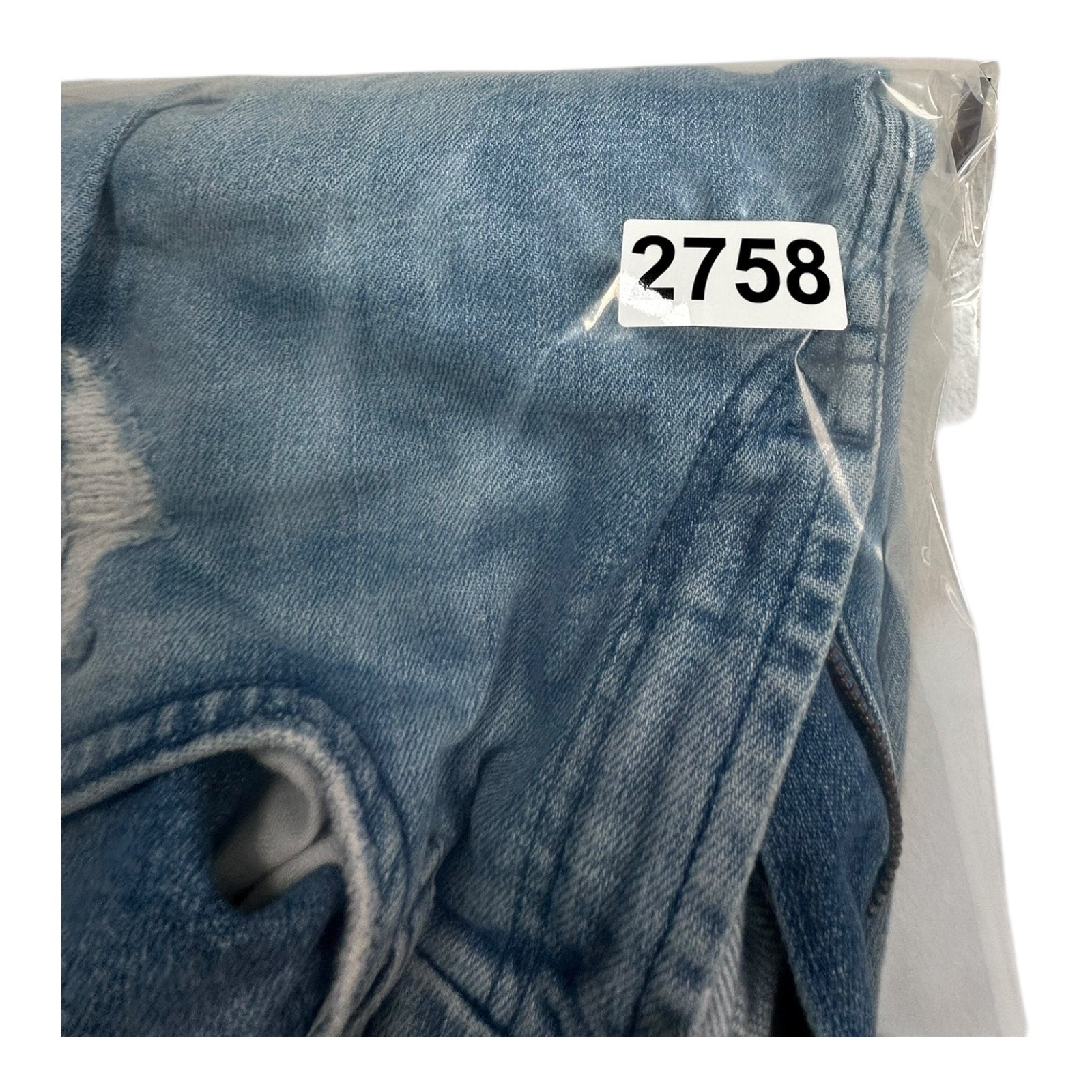 7 For All Mankind The Skinny Jeans Light Wash Distressed Size 28