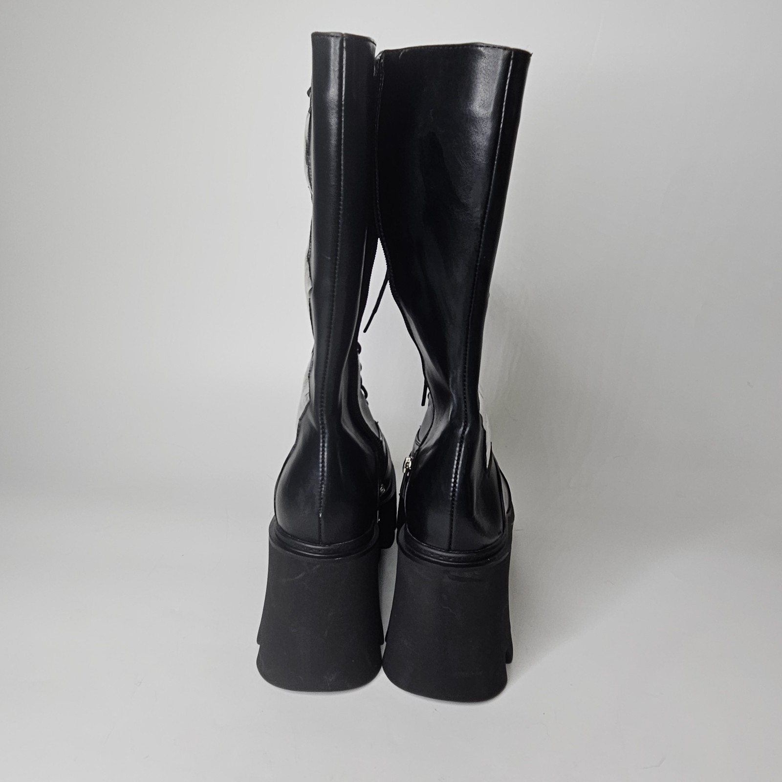 Lamoda Size 10 star Platform Boots Chunky Heel boots space cowboy ace freely