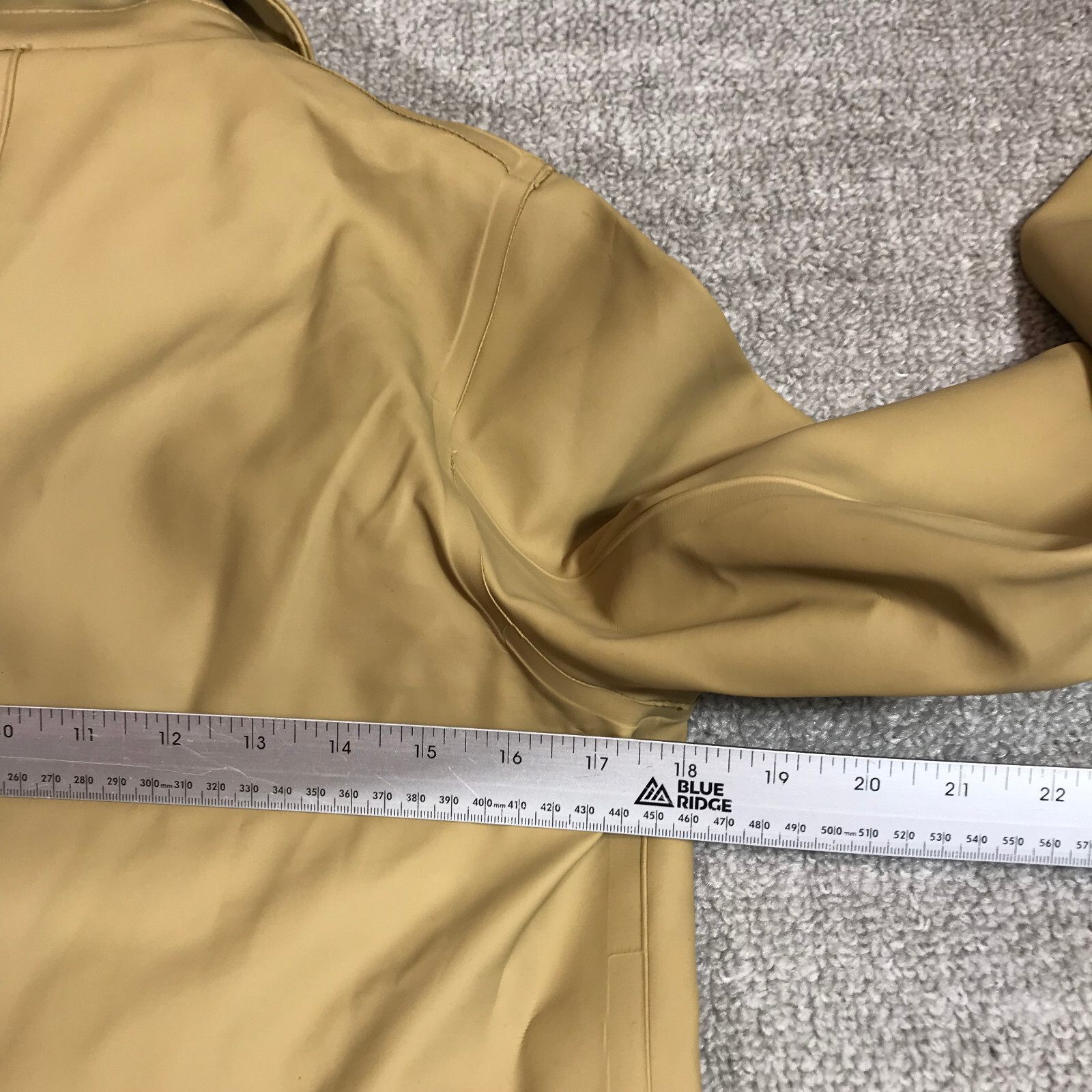 Stutterheim Stockholm Jacket Mens Extra Small Raincoat Bomber Mosebacke Snap Tan